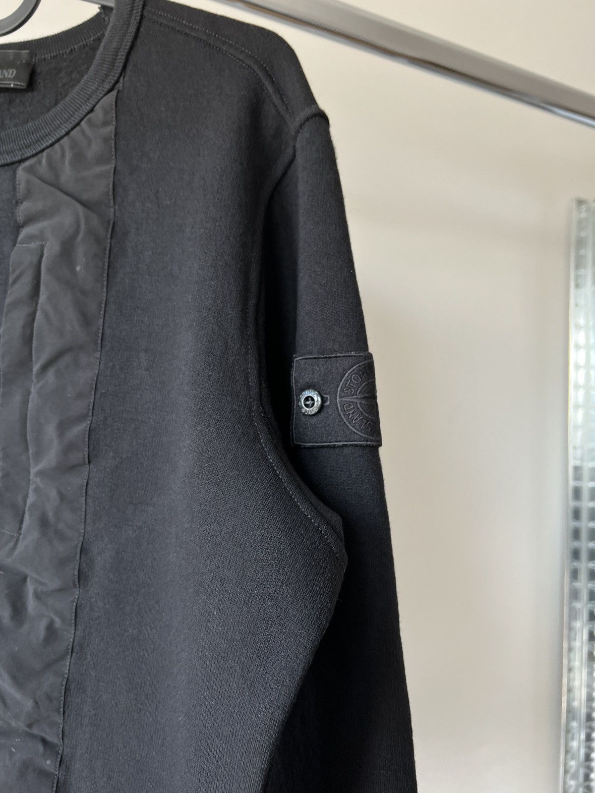 Stone Island Stone island ghost piece wool black crewneck sweatshirt Size US S / EU 44-46 / 1 - 3 Thumbnail