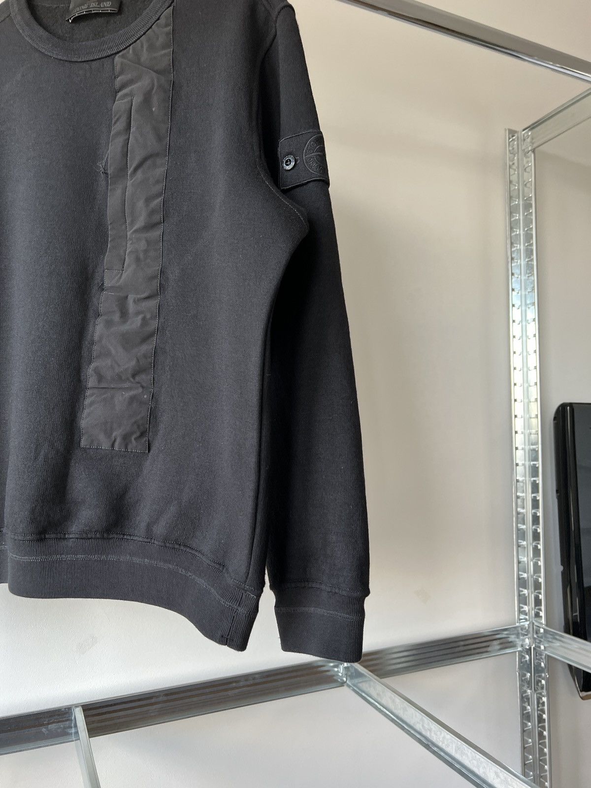 Stone Island Stone island ghost piece wool black crewneck sweatshirt Size US S / EU 44-46 / 1 - 4 Thumbnail