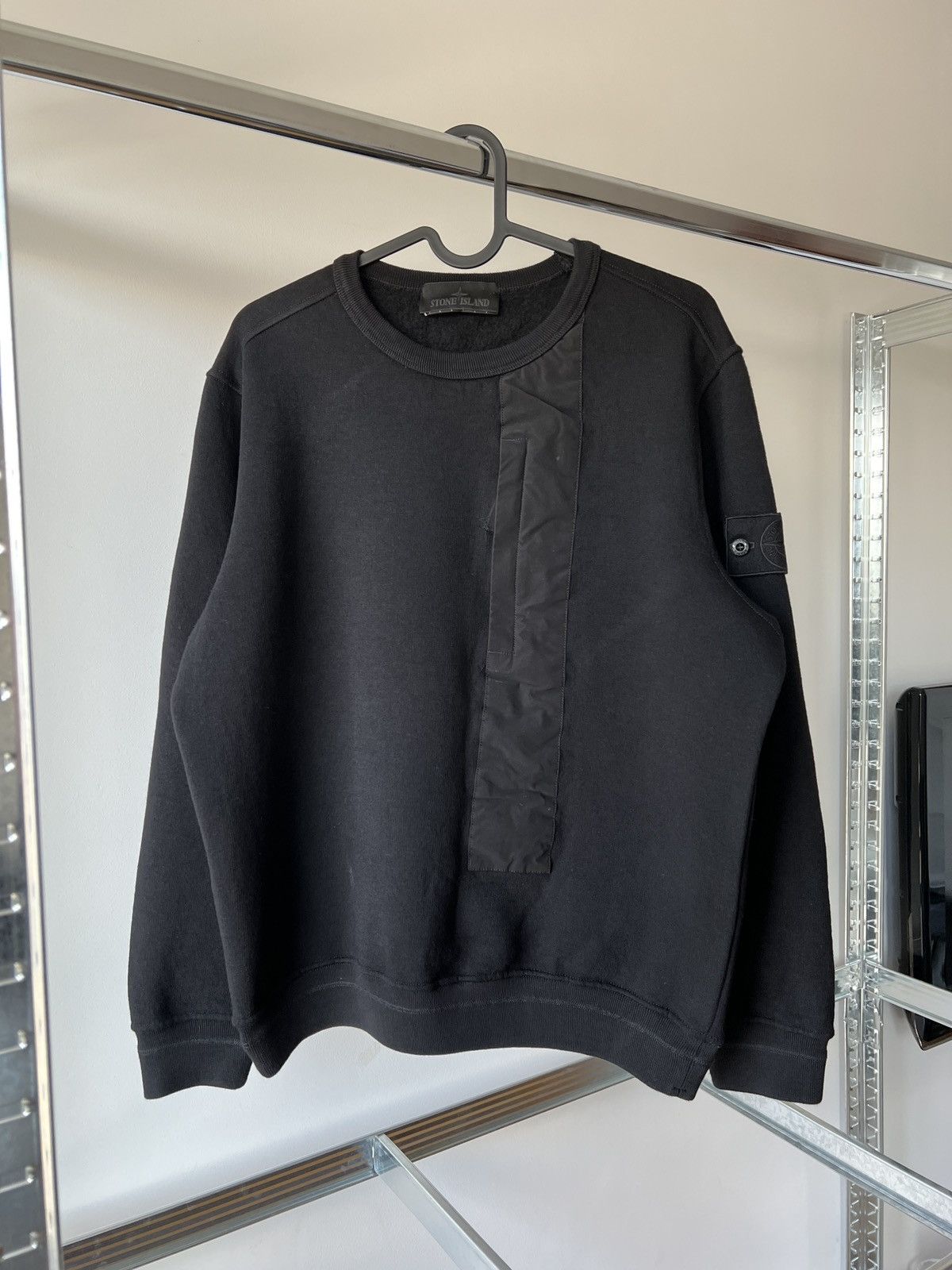 Stone Island Stone island ghost piece wool black crewneck sweatshirt Size US S / EU 44-46 / 1 - 1 Thumbnail