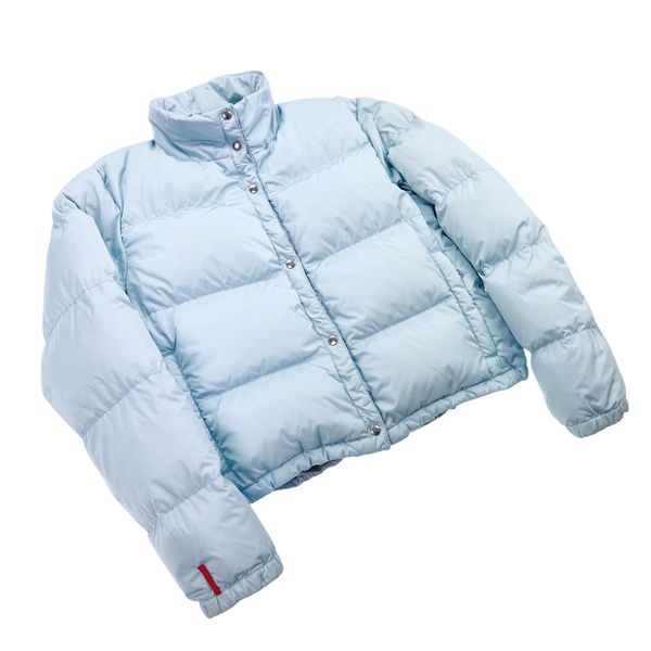 Prada Prada Baby Blue Cropped Puffer Jacket | Grailed