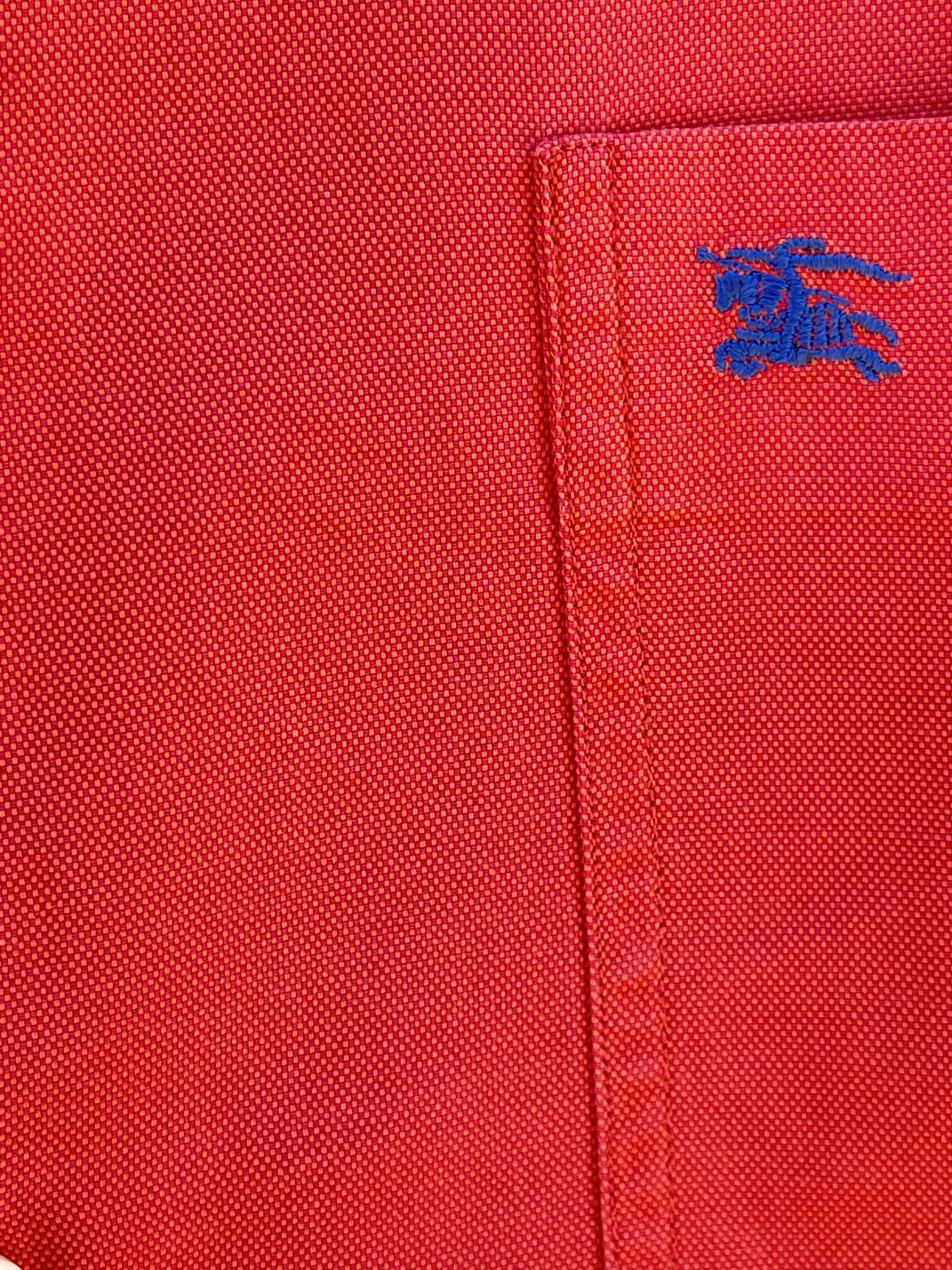 Burberry 🔥 Burberrys summer tshirt shirt cotton size L red Size US L / EU 52-54 / 3 - 3 Thumbnail