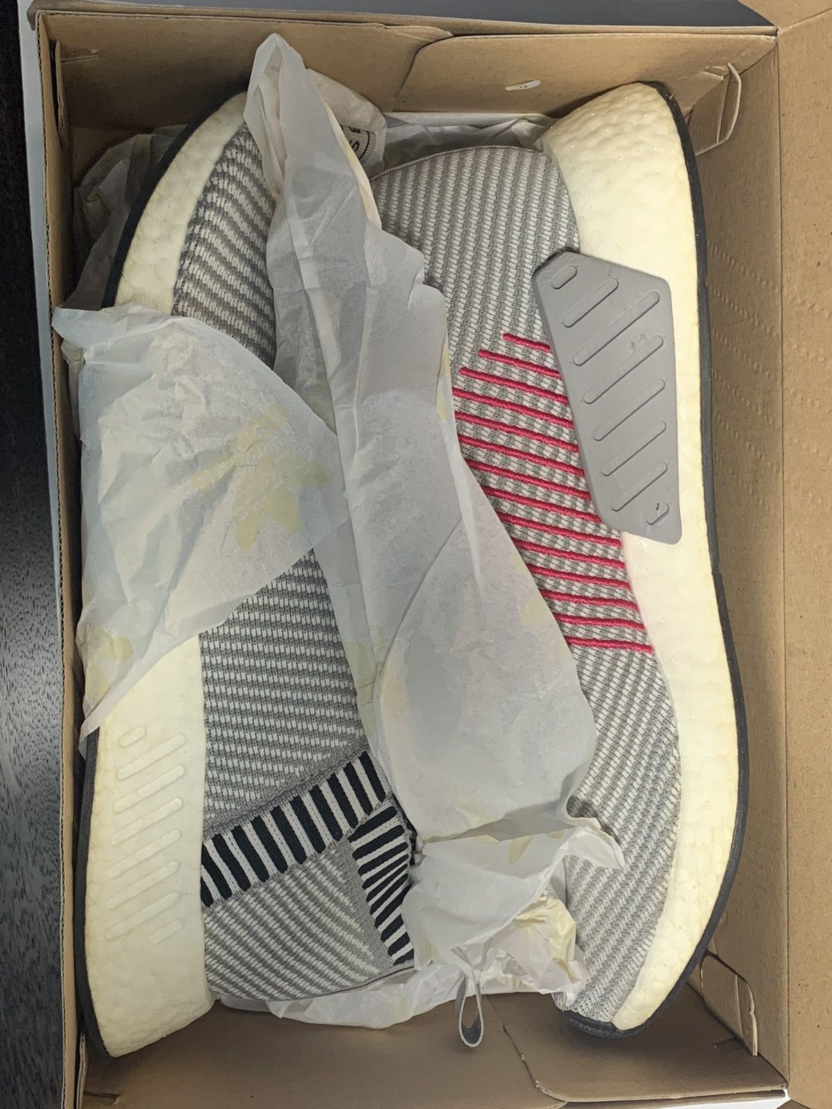 Adidas NMD_CS2 Primeknit Dark Grey Shock Pink 2017 Size US 11.5 / EU 44-45 - 3 Thumbnail