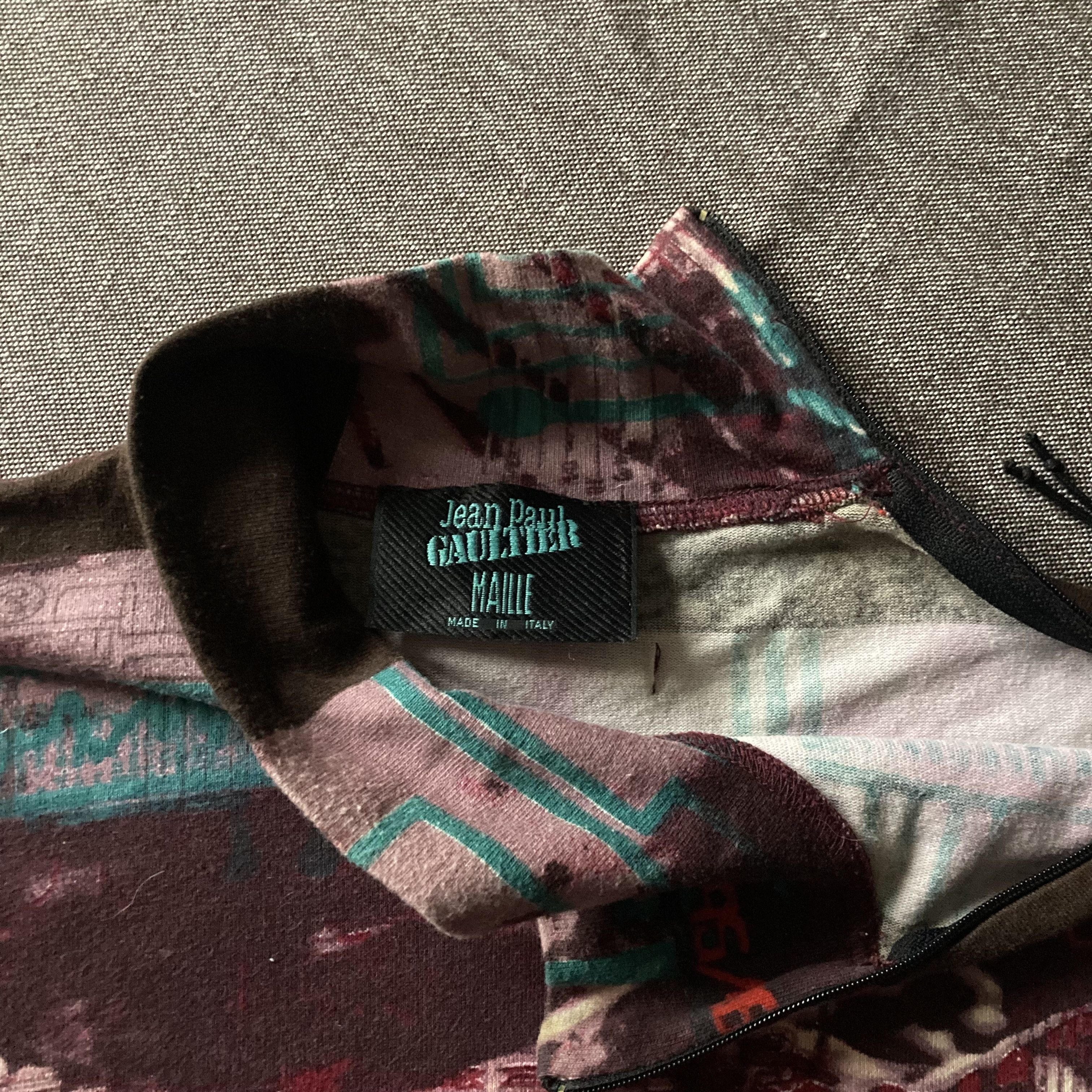 Jean Paul Gaultier Jean Paul Gaultier Virtual Reality Zip Turtleneck Size US M / EU 48-50 / 2 - 4 Thumbnail