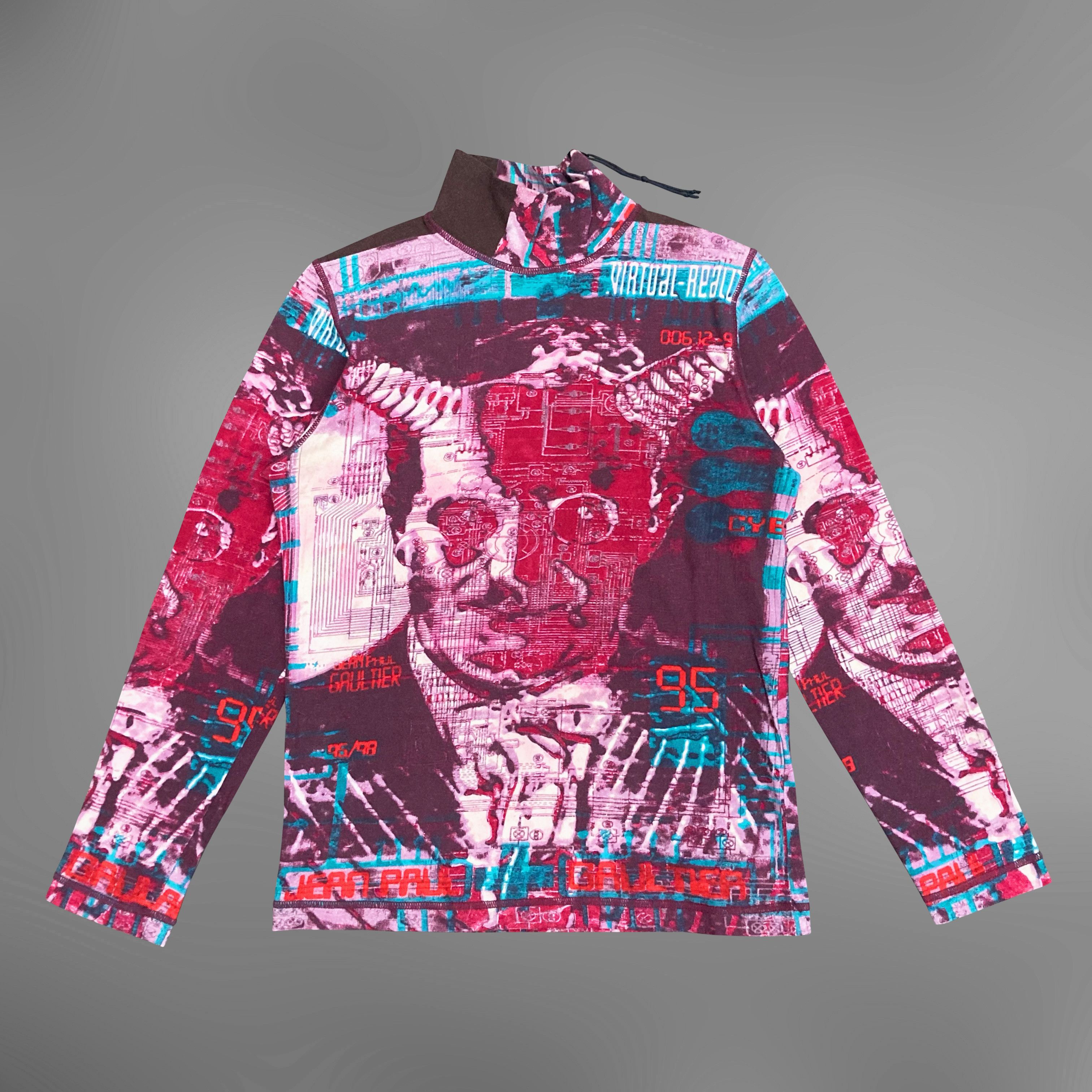 Jean Paul Gaultier Jean Paul Gaultier Virtual Reality Zip Turtleneck Size US M / EU 48-50 / 2 - 1 Thumbnail