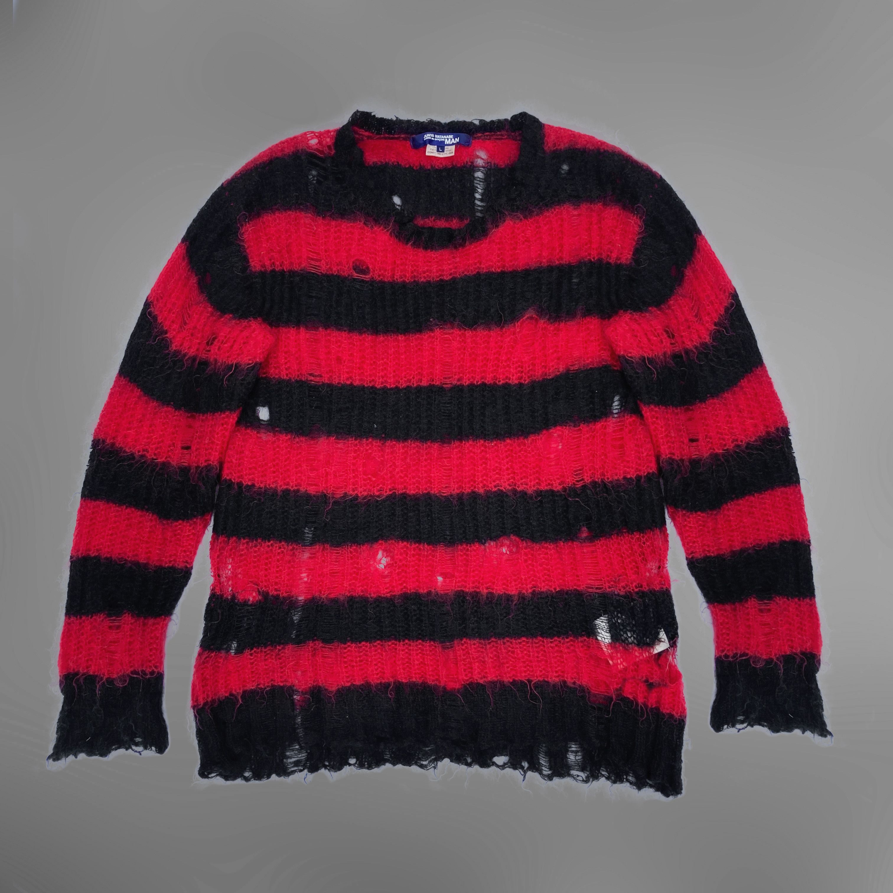 Comme Des Garcons Distressed Mohair Sweater | Grailed