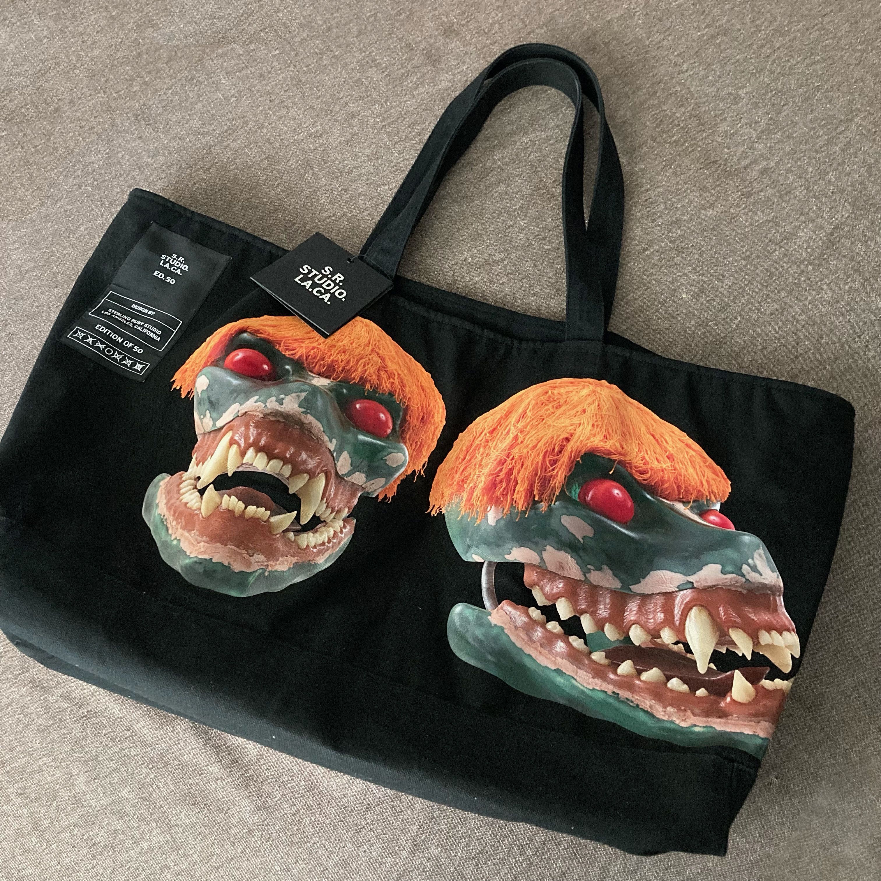 Sterling Ruby SR Studio LACA Skull Jumbo Tote Bag Size ONE SIZE - 3 Thumbnail