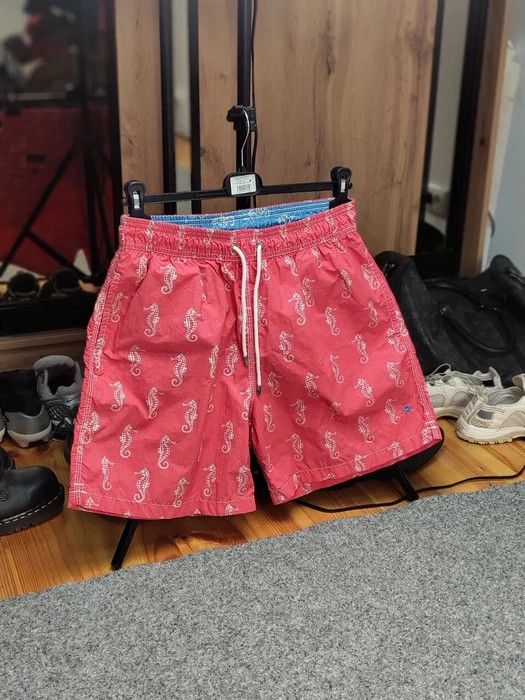 Hackett Hackett London Coral Multi logo Premium Casual Shorts Size US 32 / EU 48 - 10 Thumbnail