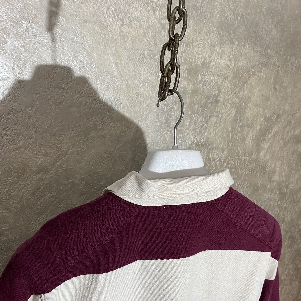 Polo Ralph Lauren × Vintage VTG 90s Ralph Lauren polo stripped rugby long sleeve Small Size US S / EU 44-46 / 1 - 16 Thumbnail