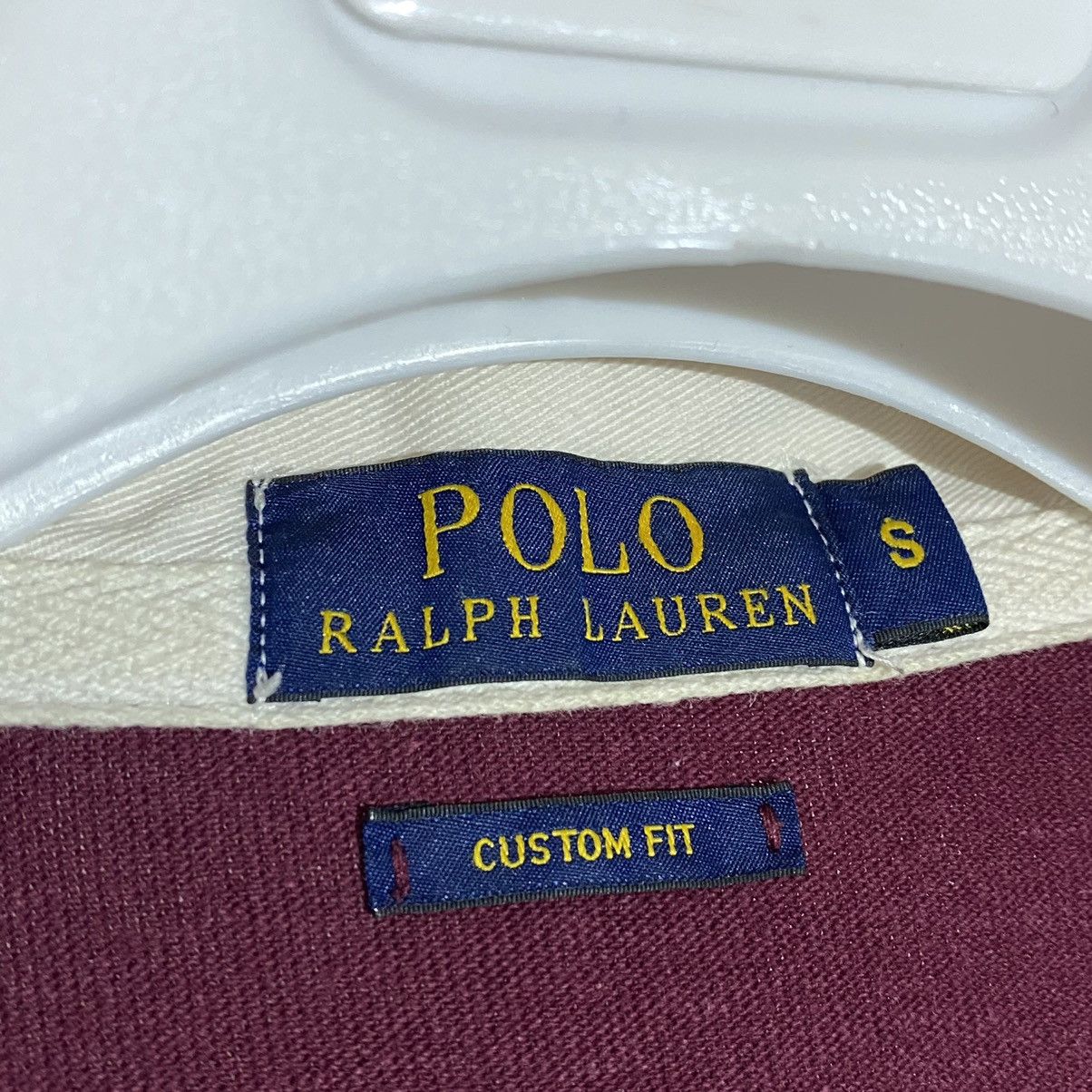 Polo Ralph Lauren × Vintage VTG 90s Ralph Lauren polo stripped rugby long sleeve Small Size US S / EU 44-46 / 1 - 10 Thumbnail