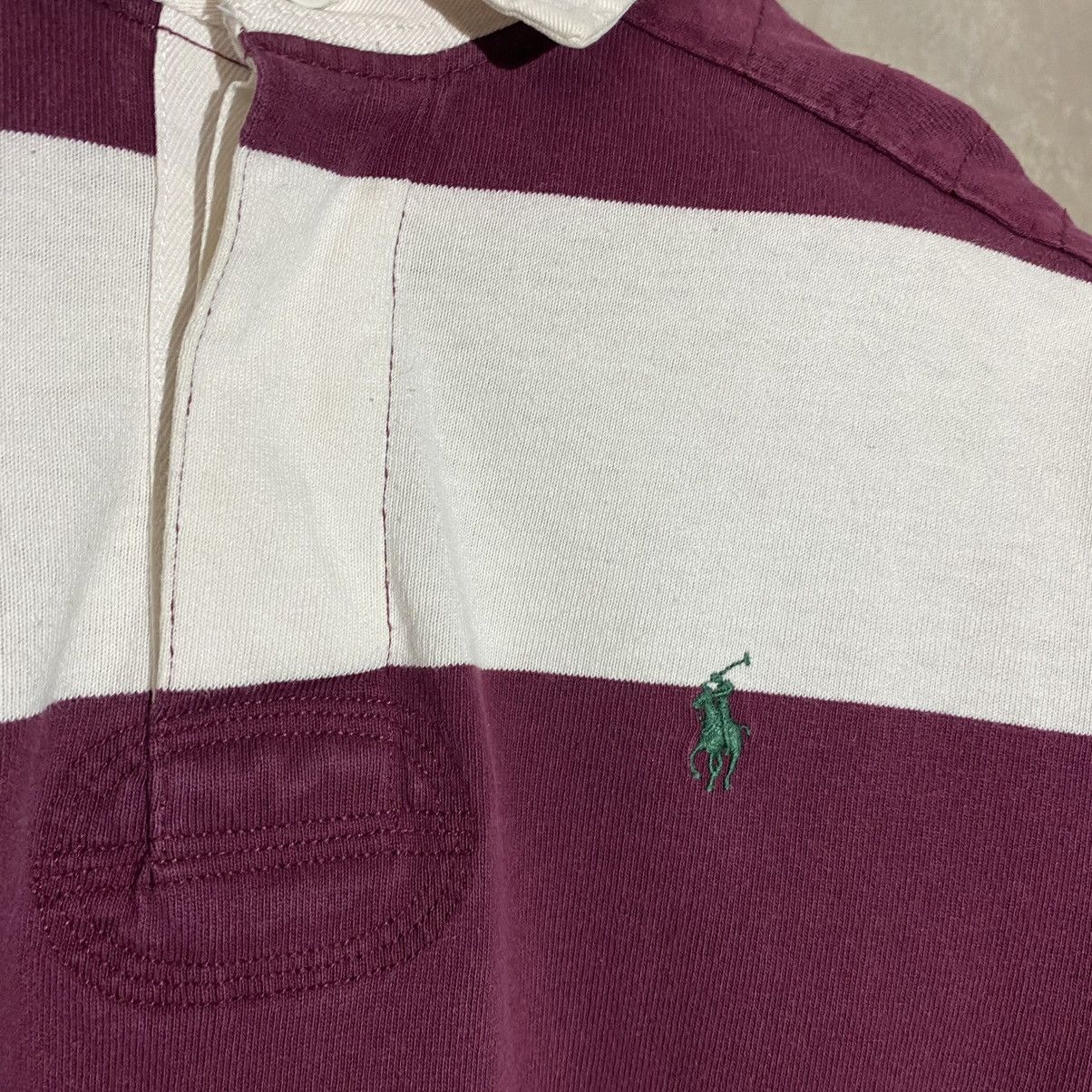Polo Ralph Lauren × Vintage VTG 90s Ralph Lauren polo stripped rugby long sleeve Small Size US S / EU 44-46 / 1 - 5 Thumbnail