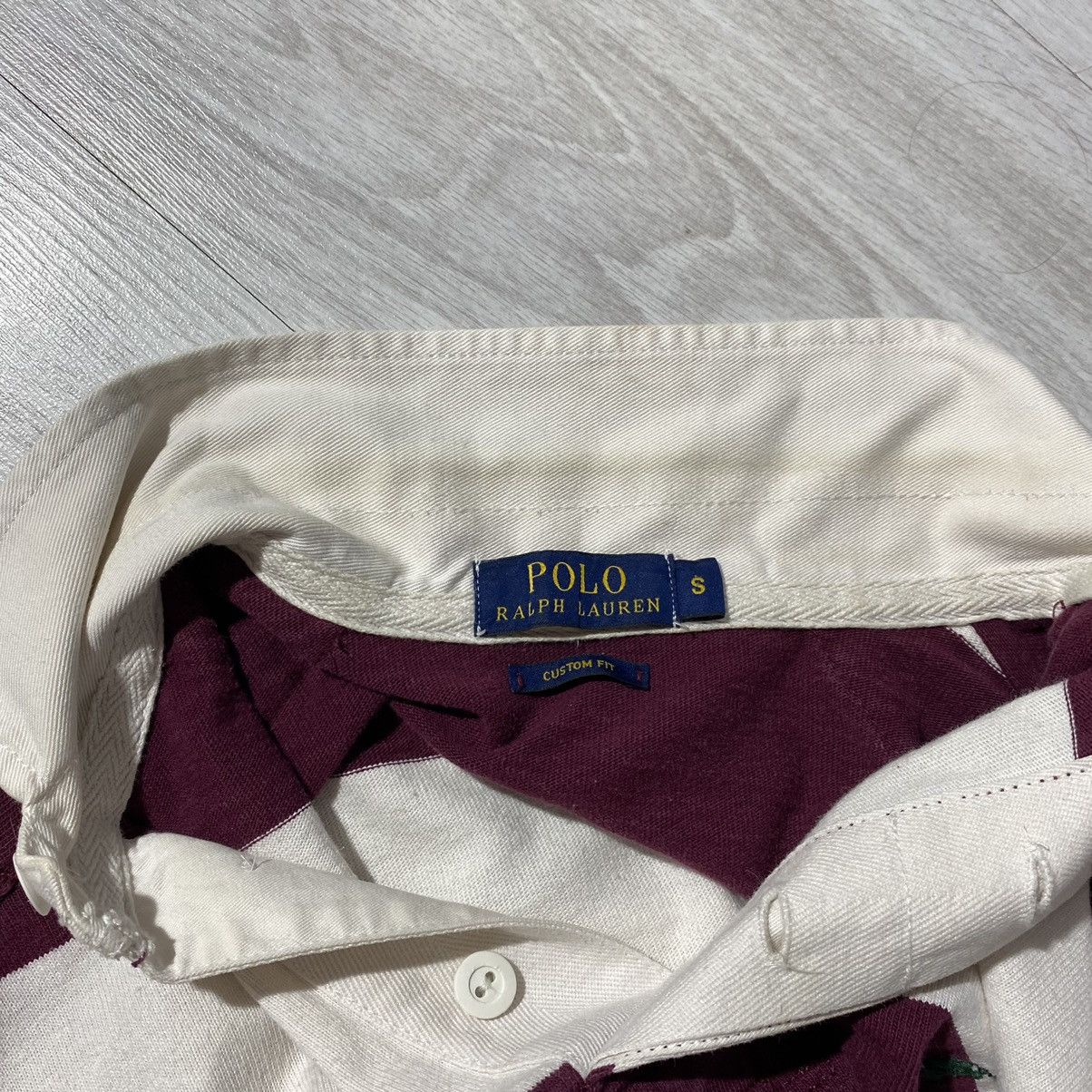Polo Ralph Lauren × Vintage VTG 90s Ralph Lauren polo stripped rugby long sleeve Small Size US S / EU 44-46 / 1 - 17 Thumbnail
