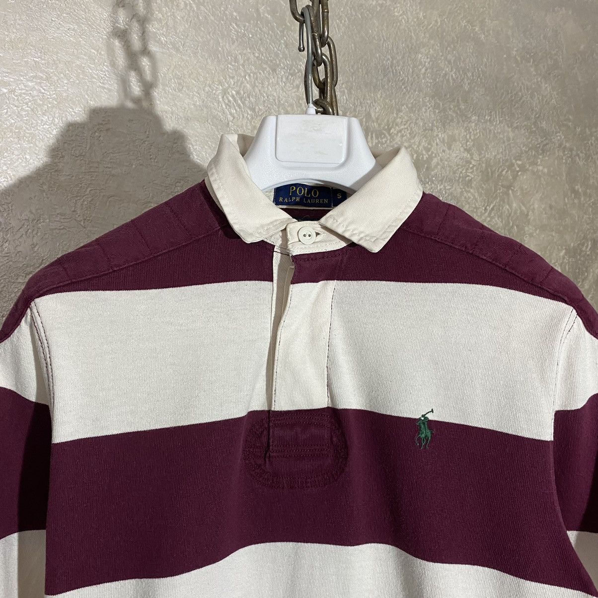 Polo Ralph Lauren × Vintage VTG 90s Ralph Lauren polo stripped rugby long sleeve Small Size US S / EU 44-46 / 1 - 2 Thumbnail