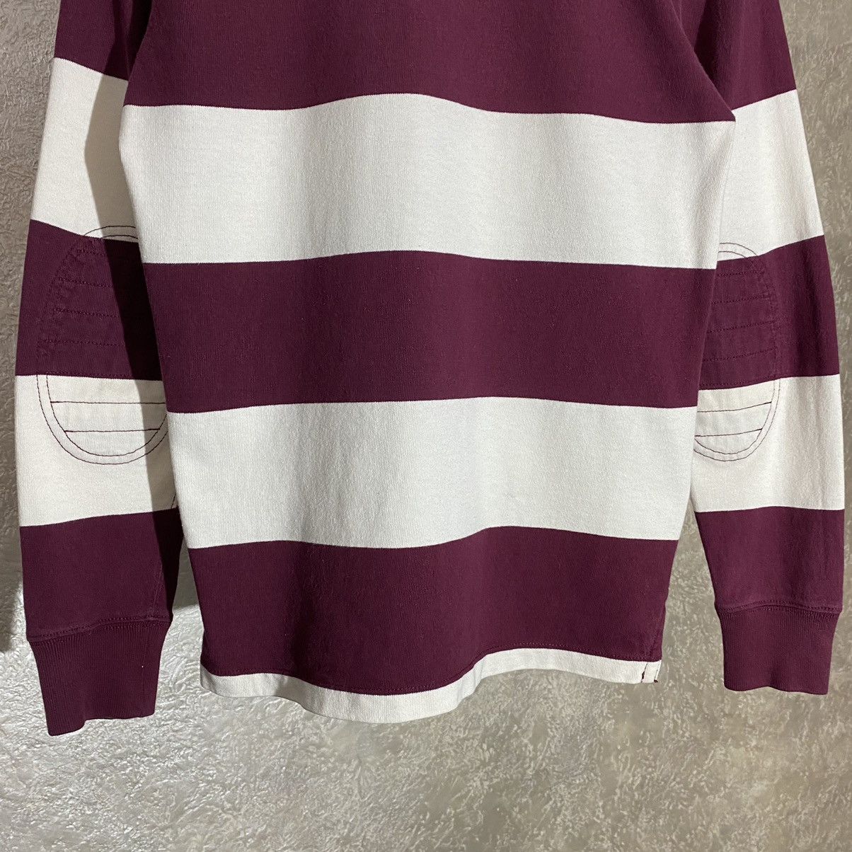 Polo Ralph Lauren × Vintage VTG 90s Ralph Lauren polo stripped rugby long sleeve Small Size US S / EU 44-46 / 1 - 12 Thumbnail