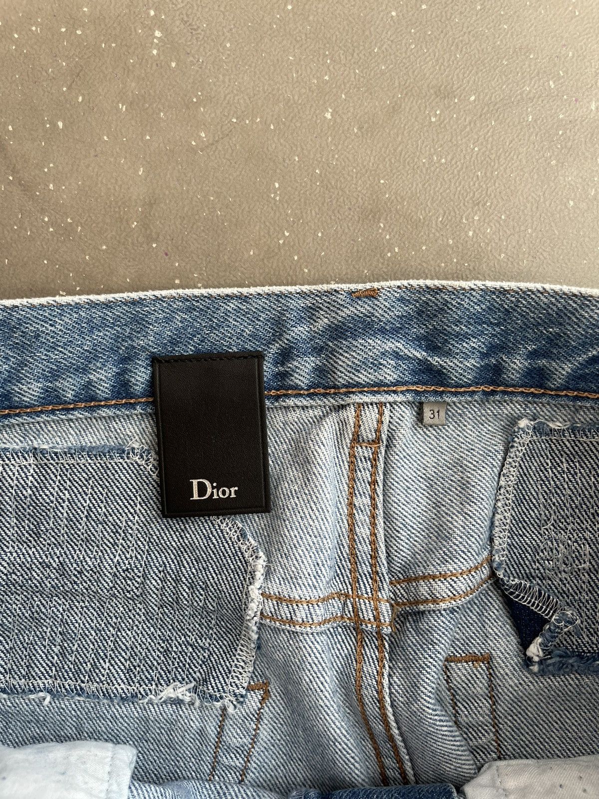Dior Dior ripped blue jeans Size US 31 - 13 Thumbnail
