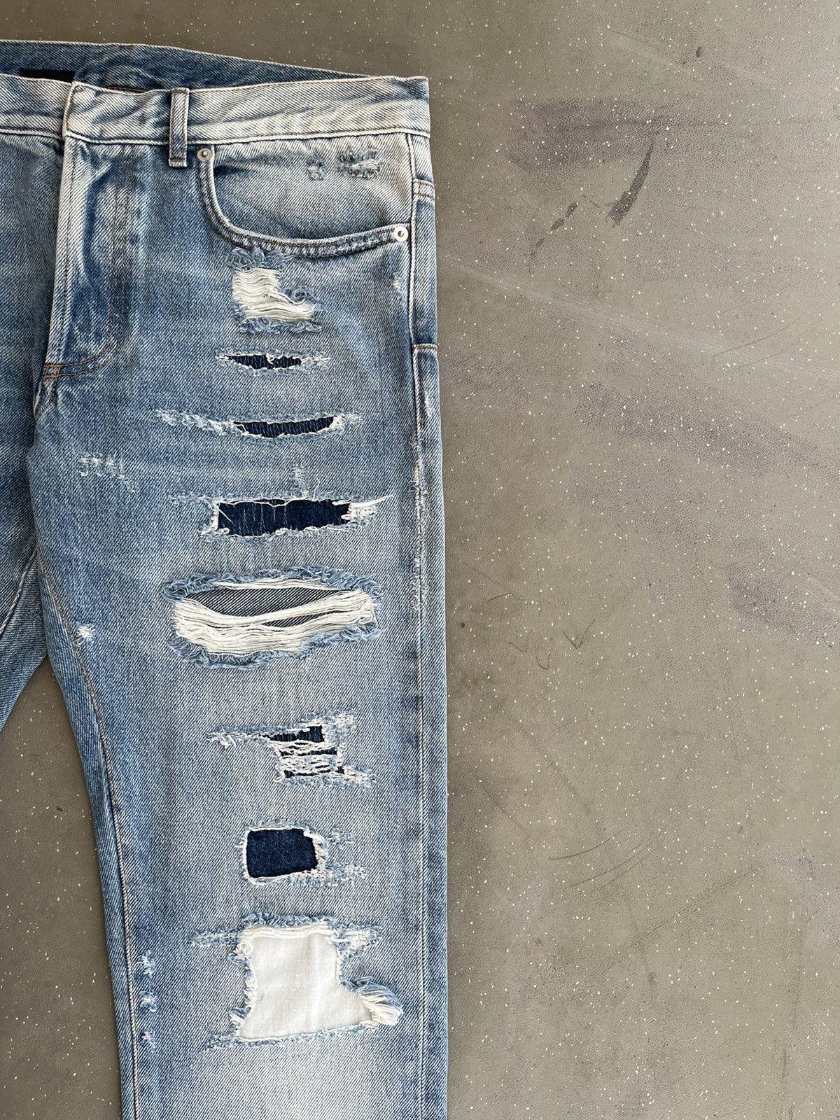 Dior Dior ripped blue jeans Size US 31 - 4 Thumbnail