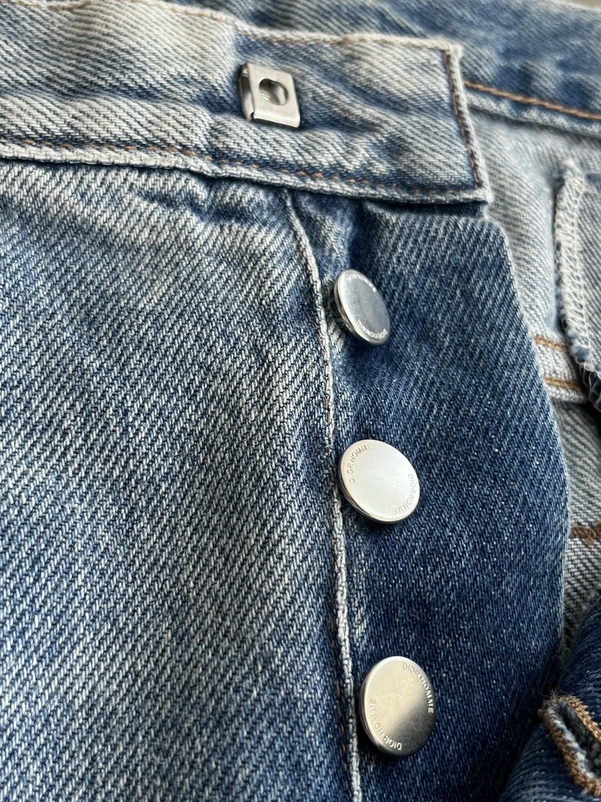 Dior Dior ripped blue jeans Size US 31 - 7 Thumbnail