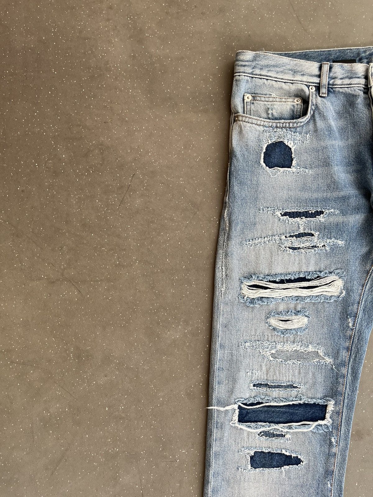 Dior Dior ripped blue jeans Size US 31 - 5 Thumbnail