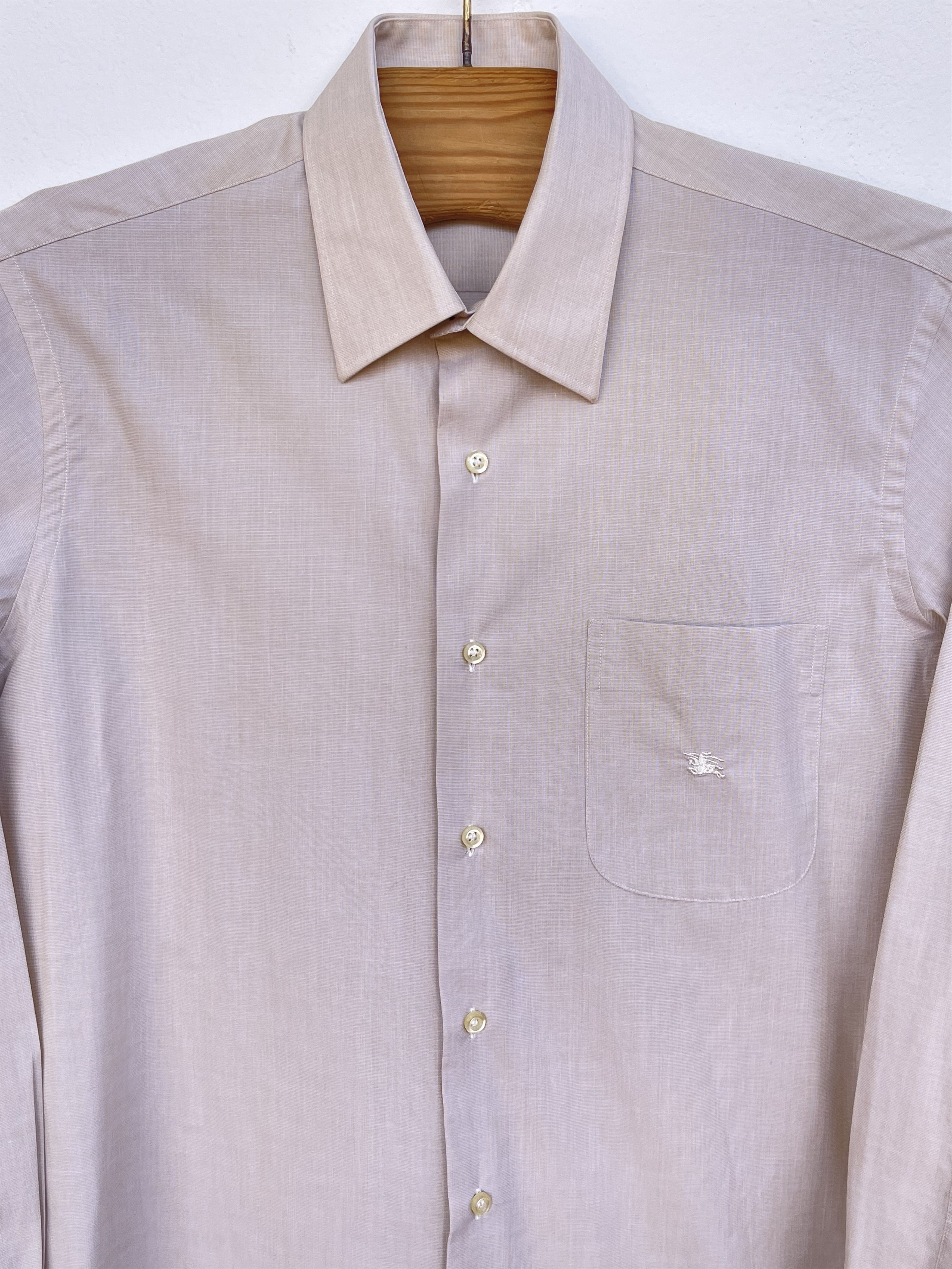 Burberry 🔥 Burberry London beige shirt cotton size M Size US M / EU 48-50 / 2 - 2 Thumbnail