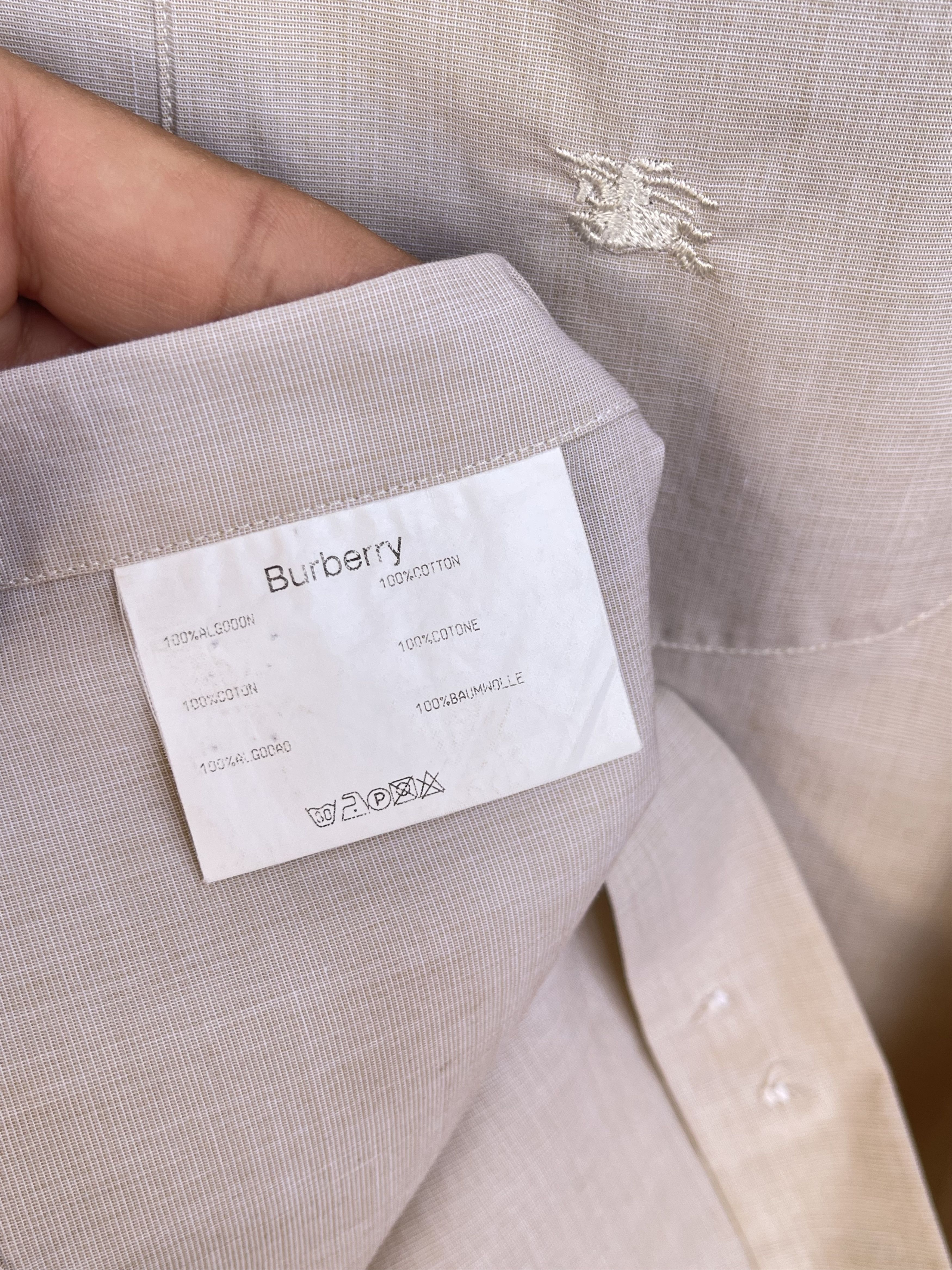 Burberry 🔥 Burberry London beige shirt cotton size M Size US M / EU 48-50 / 2 - 4 Thumbnail