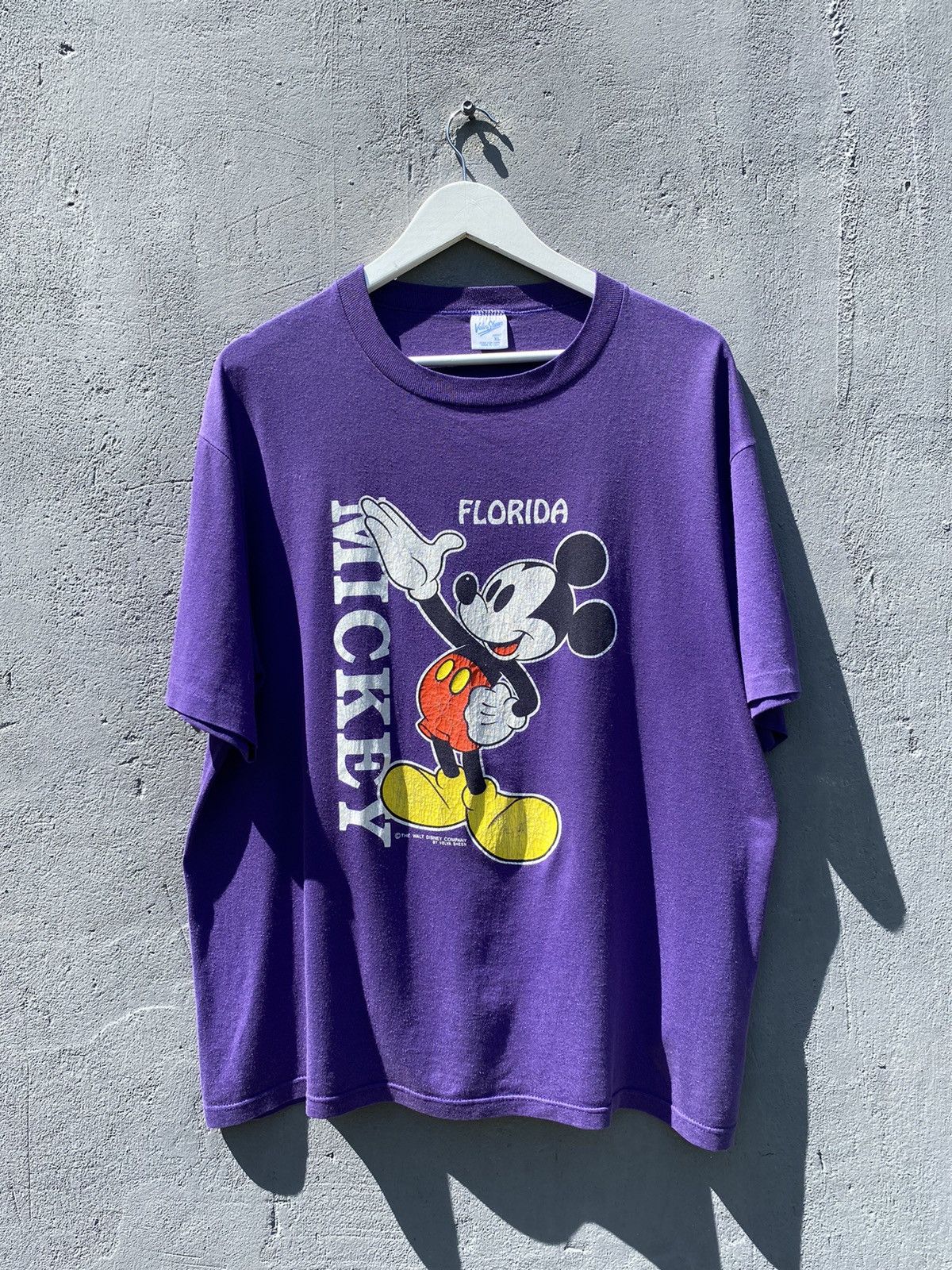 Disney Vintage 1990 WALT DISNEY MICKEY MOUSE FLORIDA TEE Size US XL / EU 56 / 4 - 1 Thumbnail