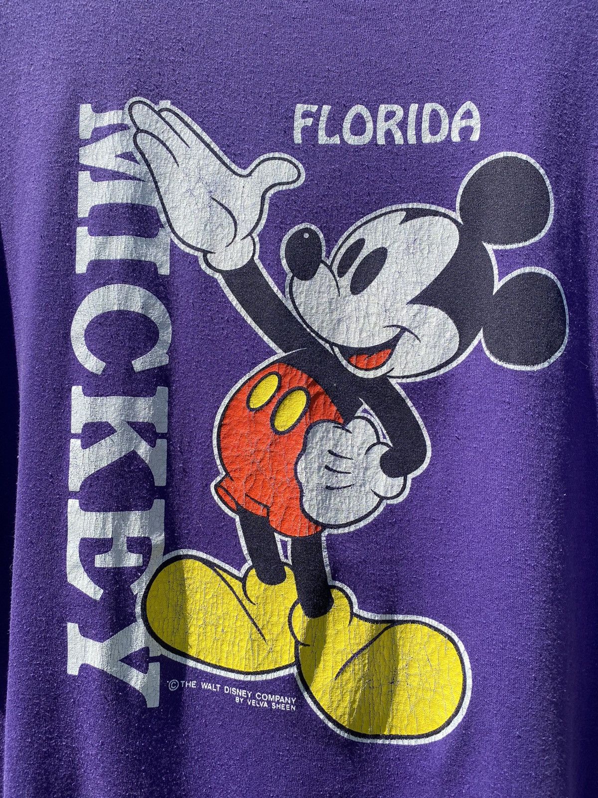 Disney Vintage 1990 WALT DISNEY MICKEY MOUSE FLORIDA TEE Size US XL / EU 56 / 4 - 3 Thumbnail