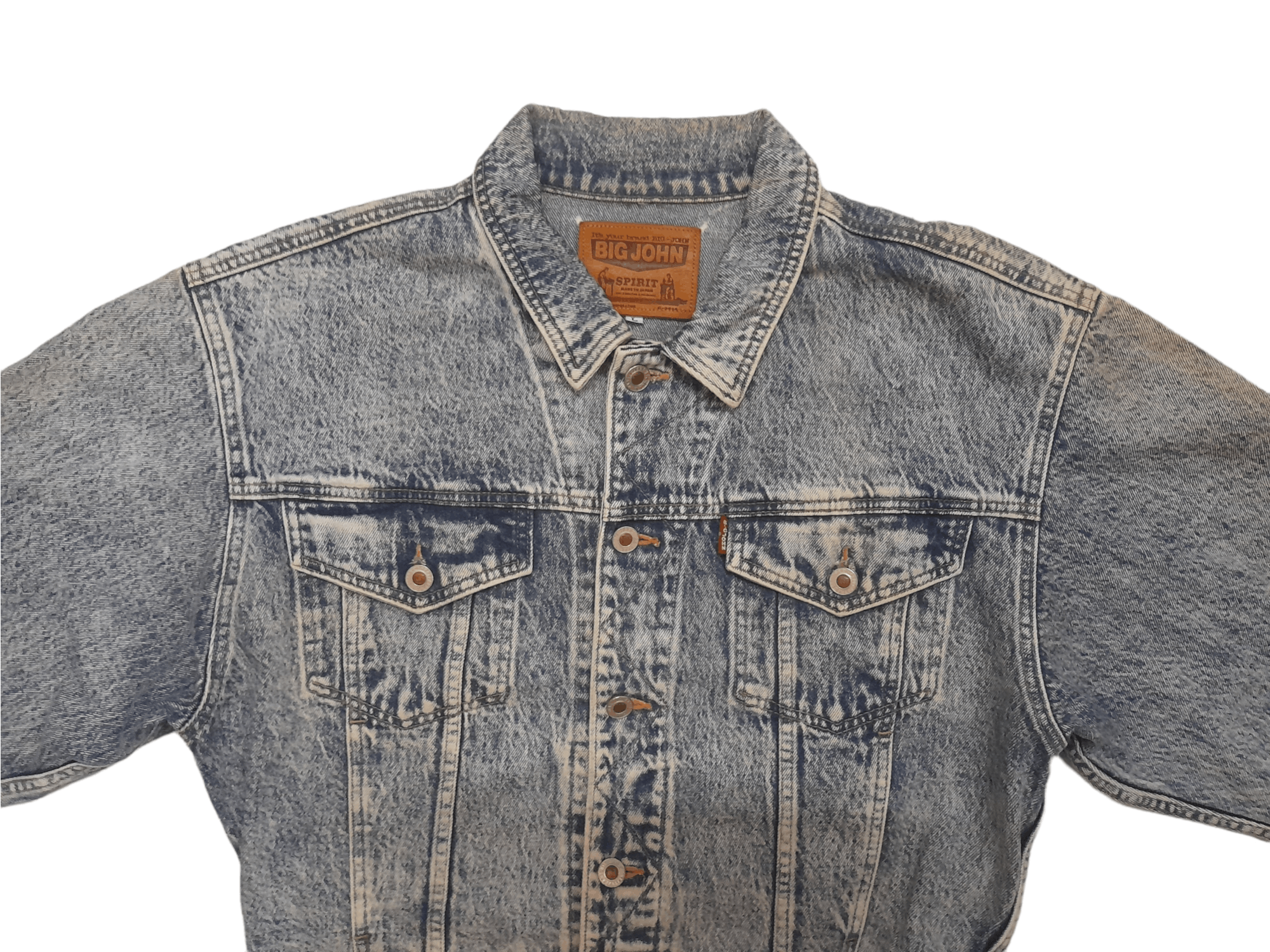 Big John 90s Big John Japan Denim Jacket (E311) Size US L / EU 52-54 / 3 - 2 Thumbnail