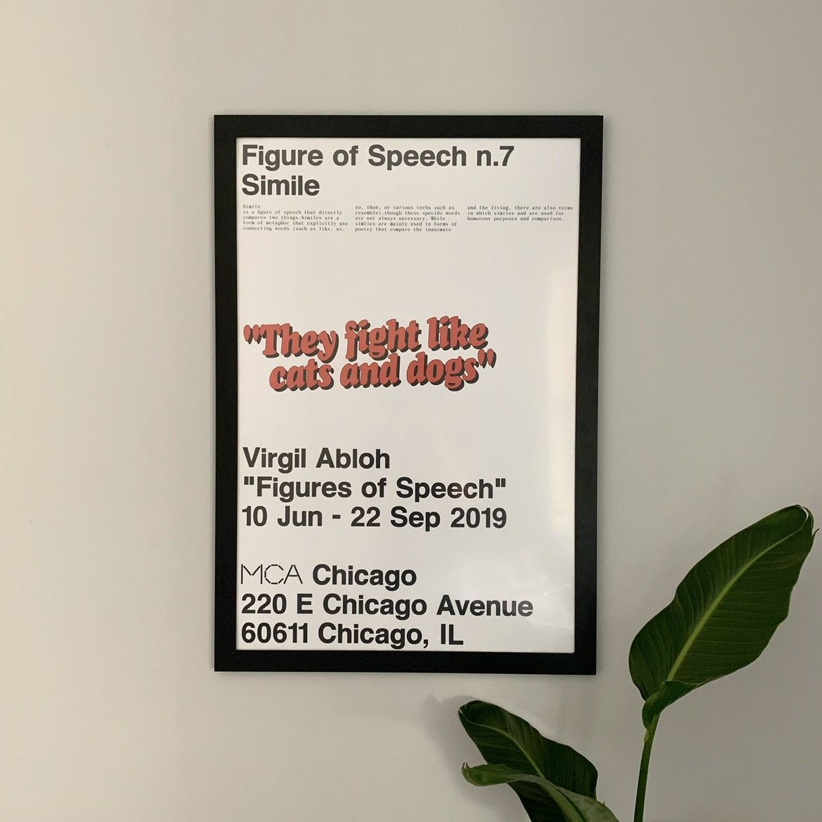 On sale Virgil Abloh Figures of Speech Stone Age Poster