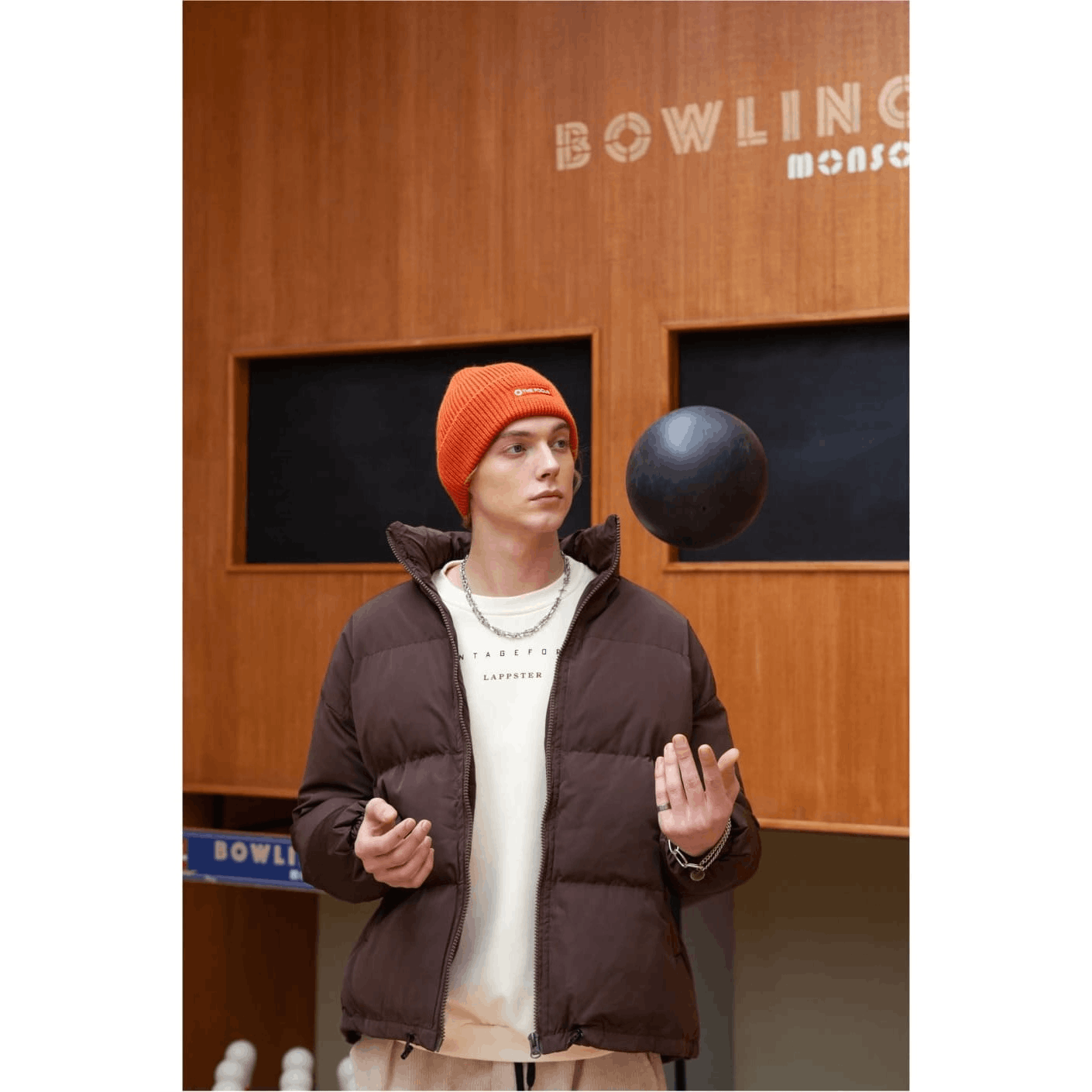 Japanese Brand × Vintage Oversized simple puffer jacket with full zip (Brown) Size US XL / EU 56 / 4 - 5 Thumbnail