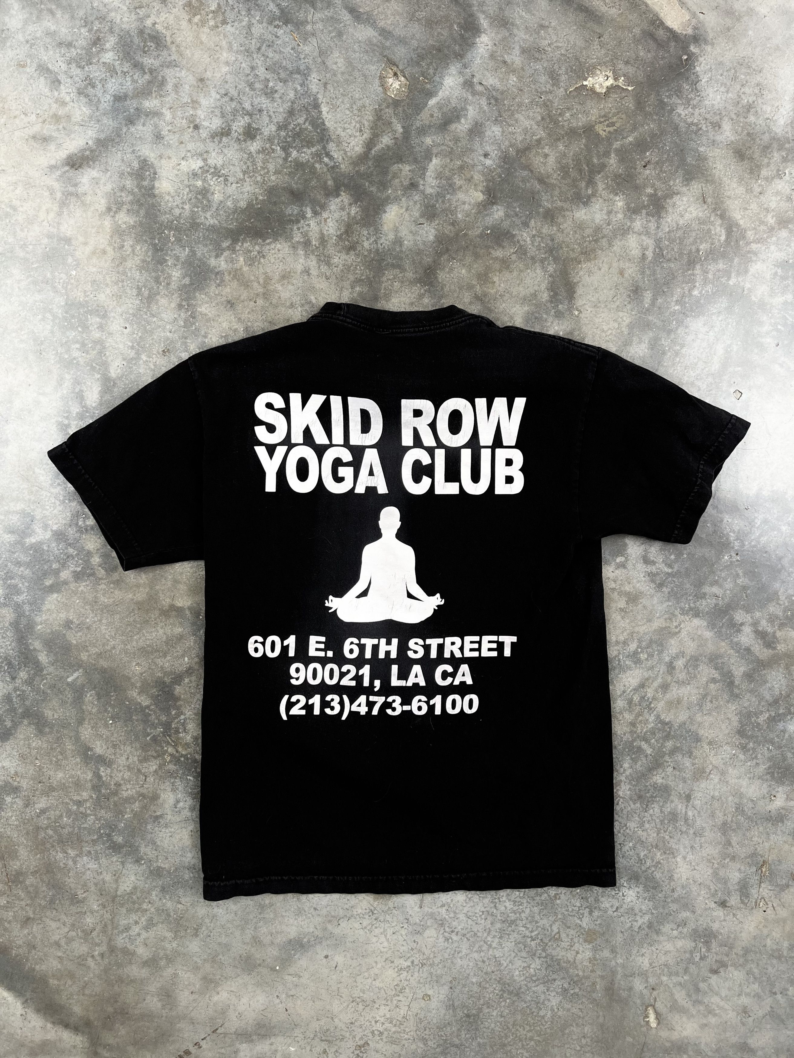 Pleasures Pleasures Skid Row Yoga OG Logo Tee Black Small 🥣🧊❄️ 666 Size US S / EU 44-46 / 1 - 1 Thumbnail
