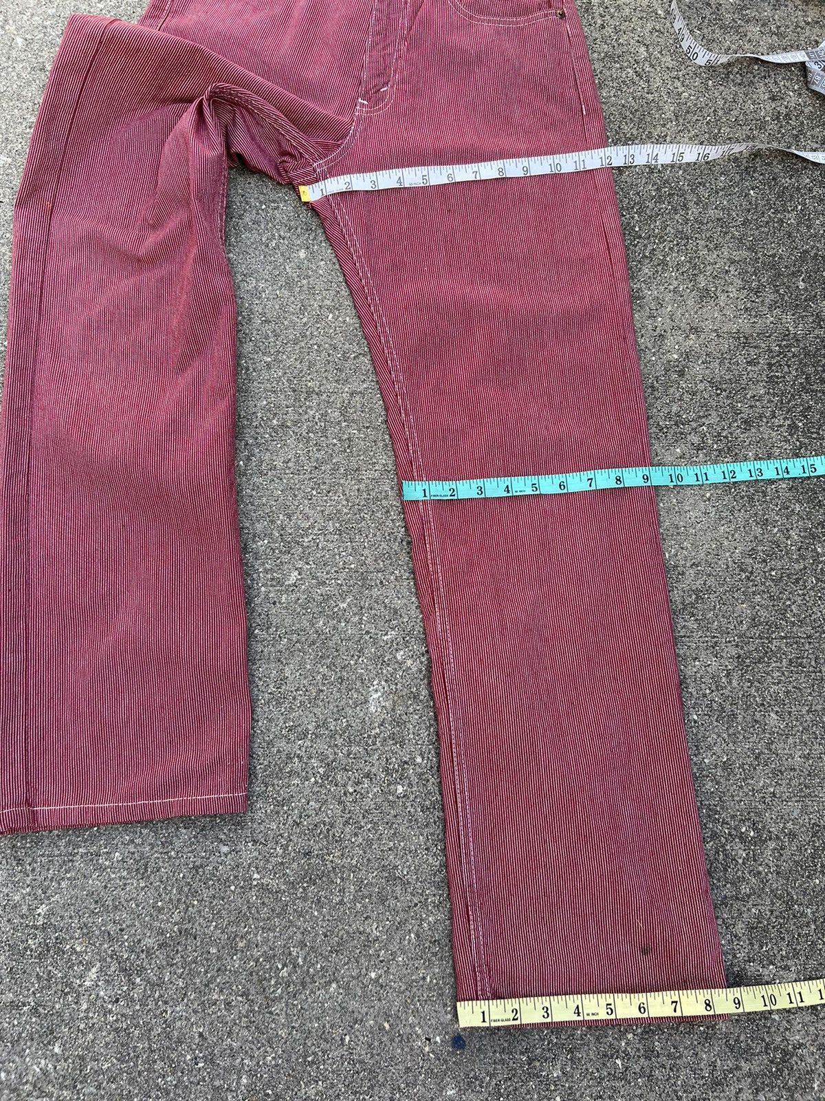 Levi's Vintage 1994 Levi’s 512 Wabash Striped Red Jeans Size US 29 - 3 Thumbnail