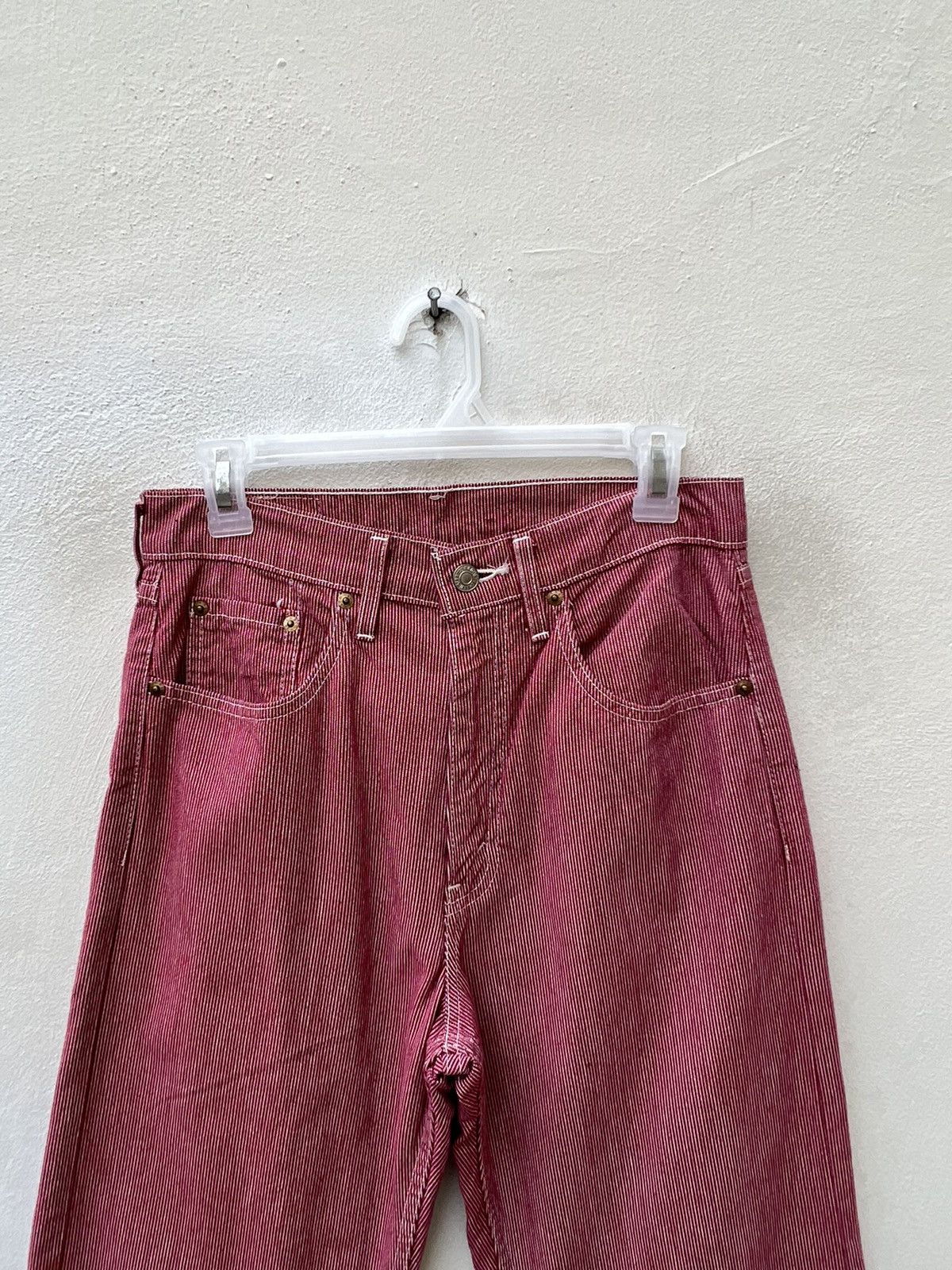 Levi's Vintage 1994 Levi’s 512 Wabash Striped Red Jeans Size US 29 - 7 Thumbnail