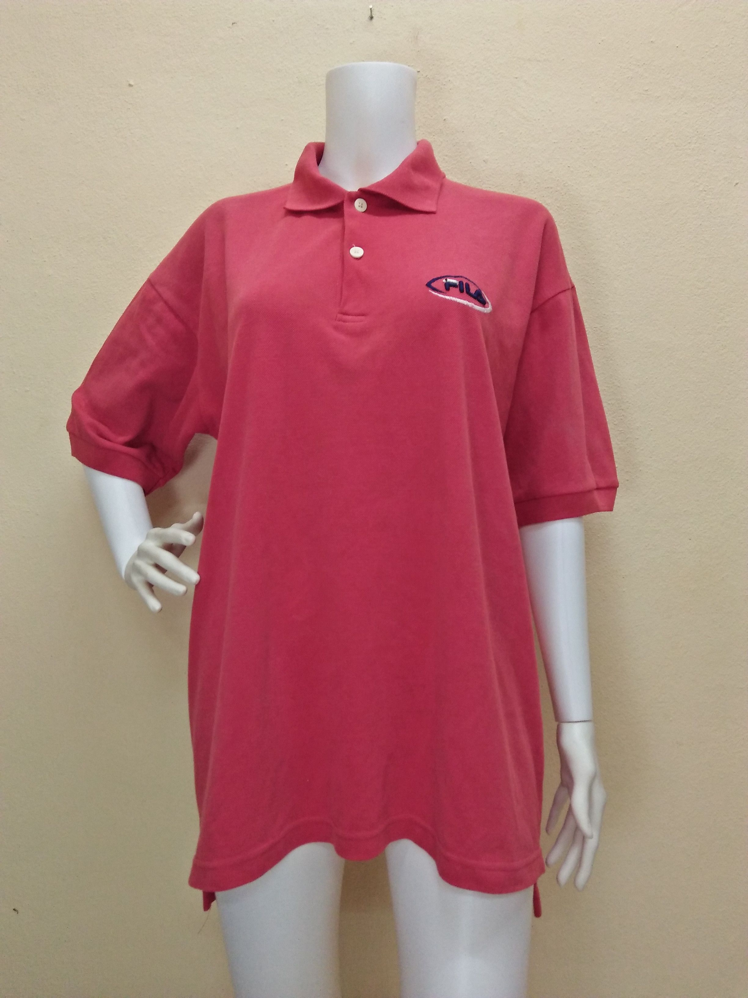Fila × Vintage FILA Vintage Clothing Embroidered Logo Red Polo. Size US XL / EU 56 / 4 - 3 Thumbnail