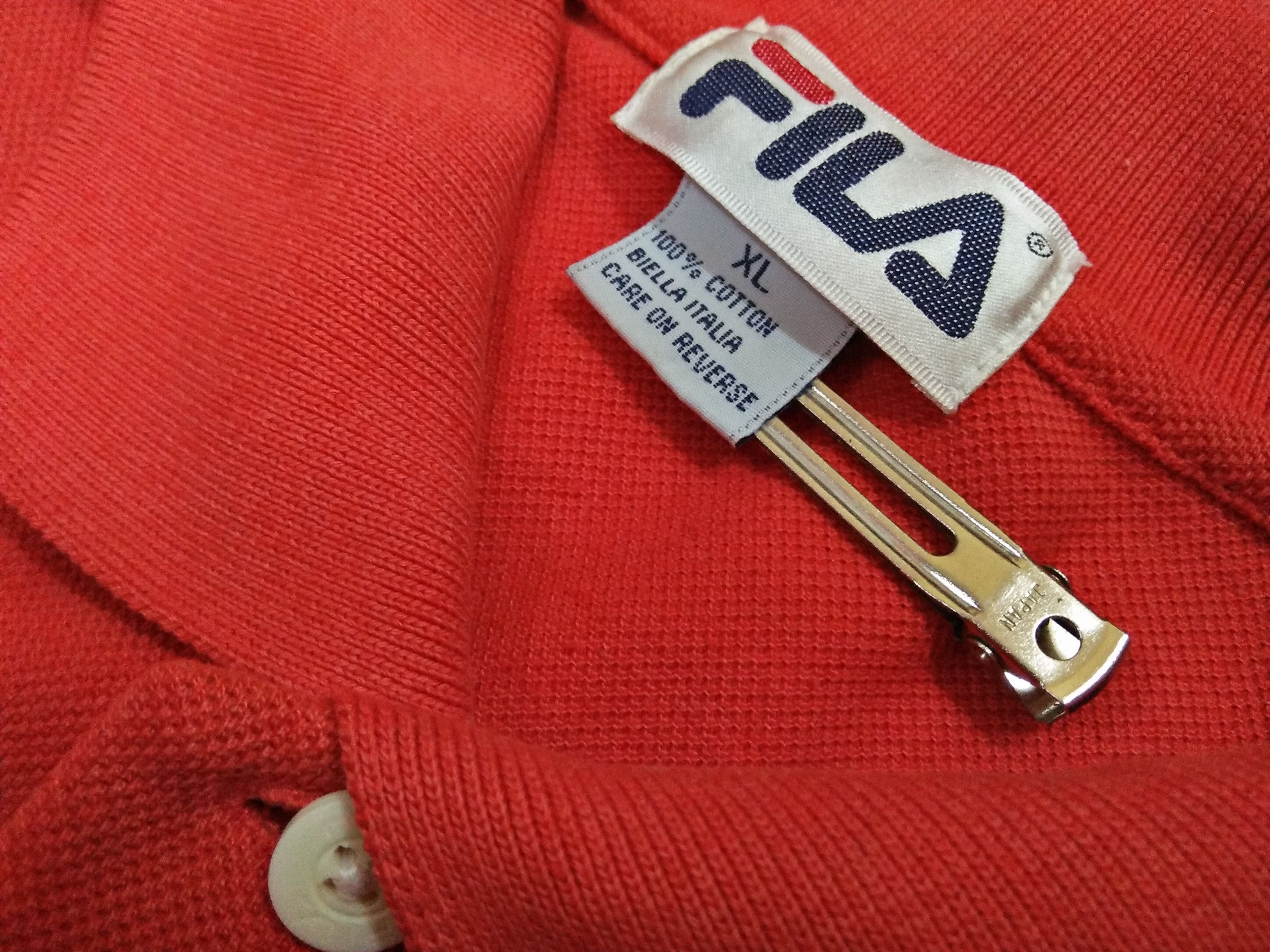 Fila × Vintage FILA Vintage Clothing Embroidered Logo Red Polo. Size US XL / EU 56 / 4 - 7 Thumbnail