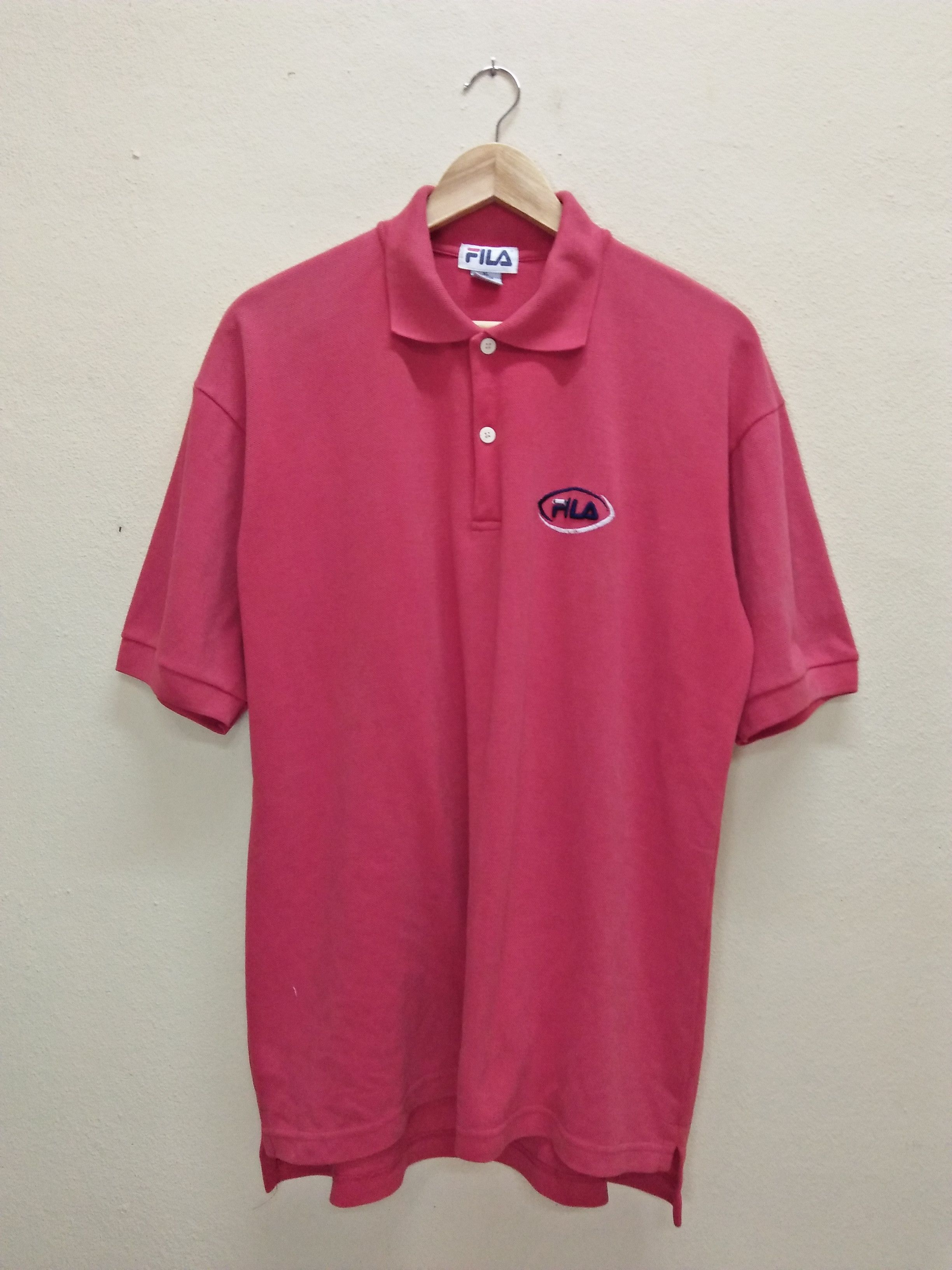 Fila × Vintage FILA Vintage Clothing Embroidered Logo Red Polo. Size US XL / EU 56 / 4 - 1 Thumbnail