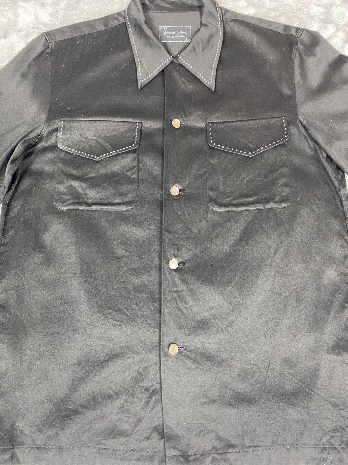 Number (N)ine Number (n)ine Black Double Pocket Shirt Size US M / EU 48-50 / 2 - 5 Thumbnail