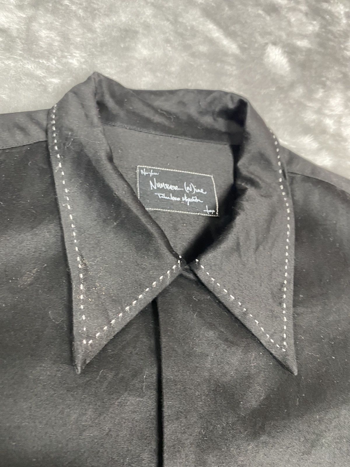 Number (N)ine Number (n)ine Black Double Pocket Shirt Size US M / EU 48-50 / 2 - 8 Thumbnail