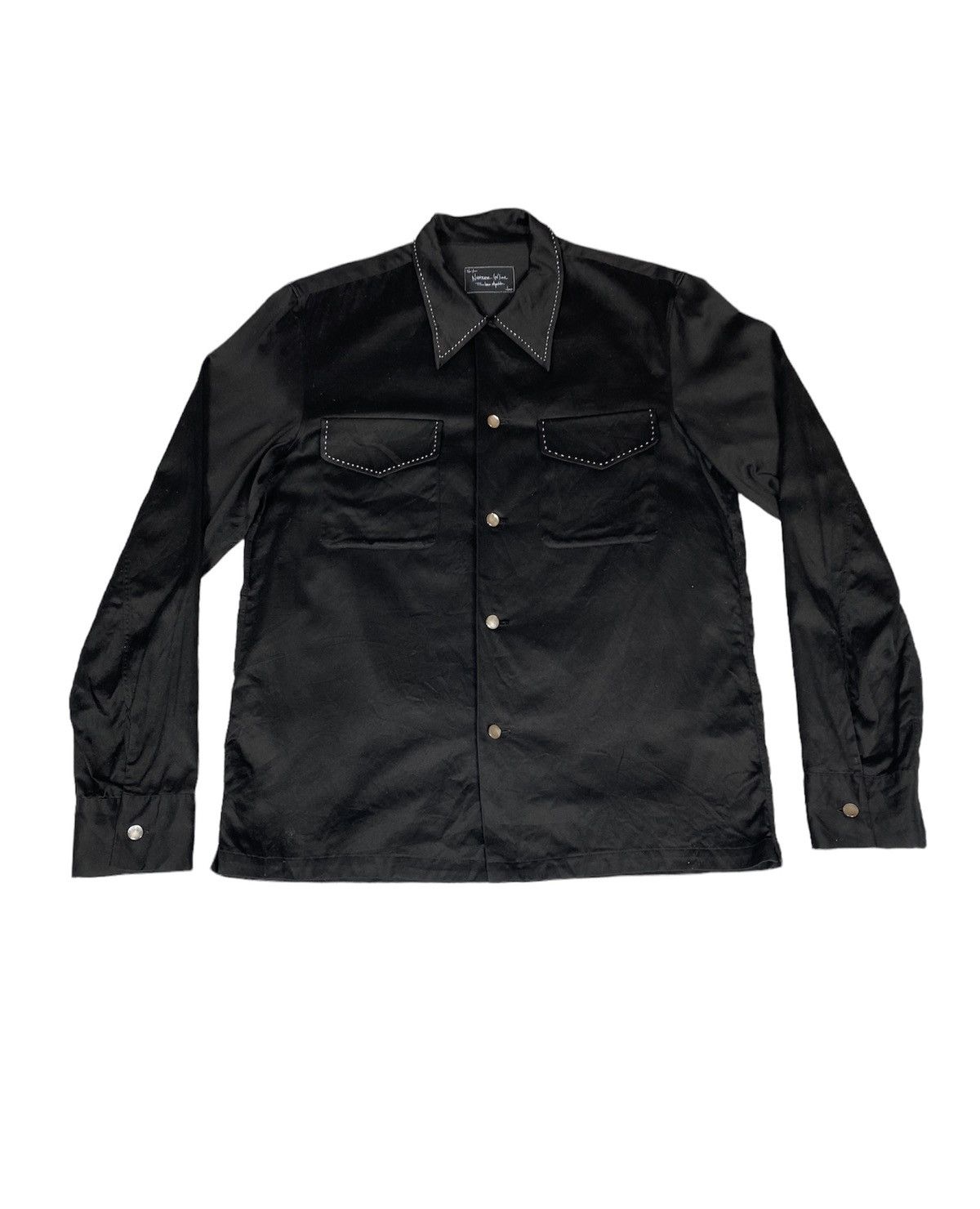 Number (N)ine Number (n)ine Black Double Pocket Shirt Size US M / EU 48-50 / 2 - 1 Thumbnail