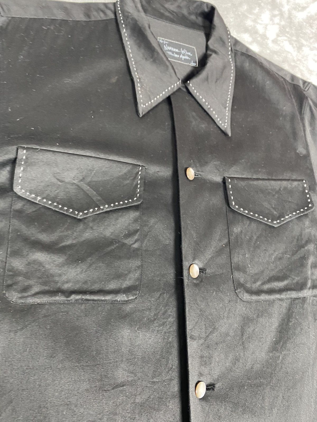 Number (N)ine Number (n)ine Black Double Pocket Shirt Size US M / EU 48-50 / 2 - 6 Thumbnail