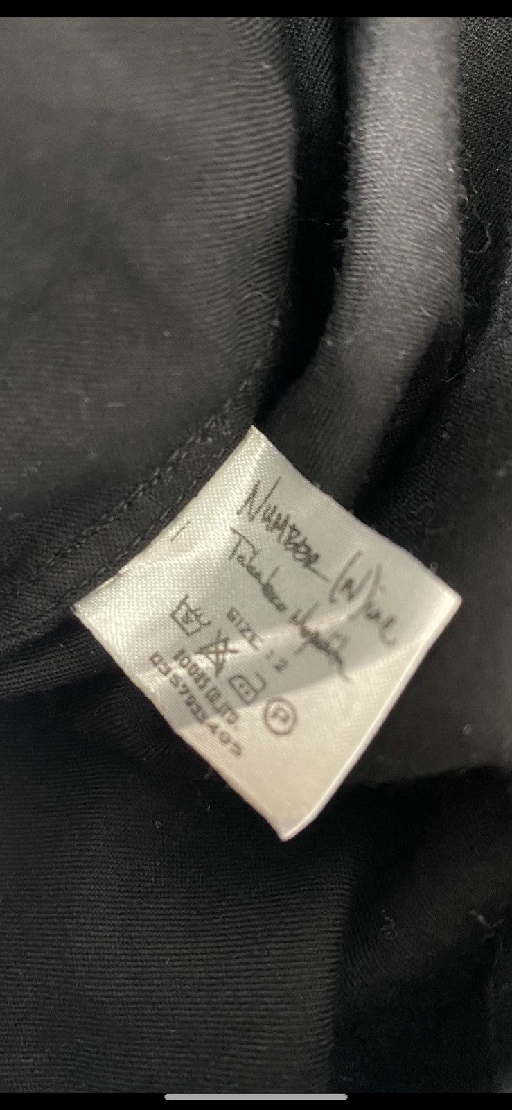 Number (N)ine Number (n)ine Black Double Pocket Shirt Size US M / EU 48-50 / 2 - 3 Thumbnail