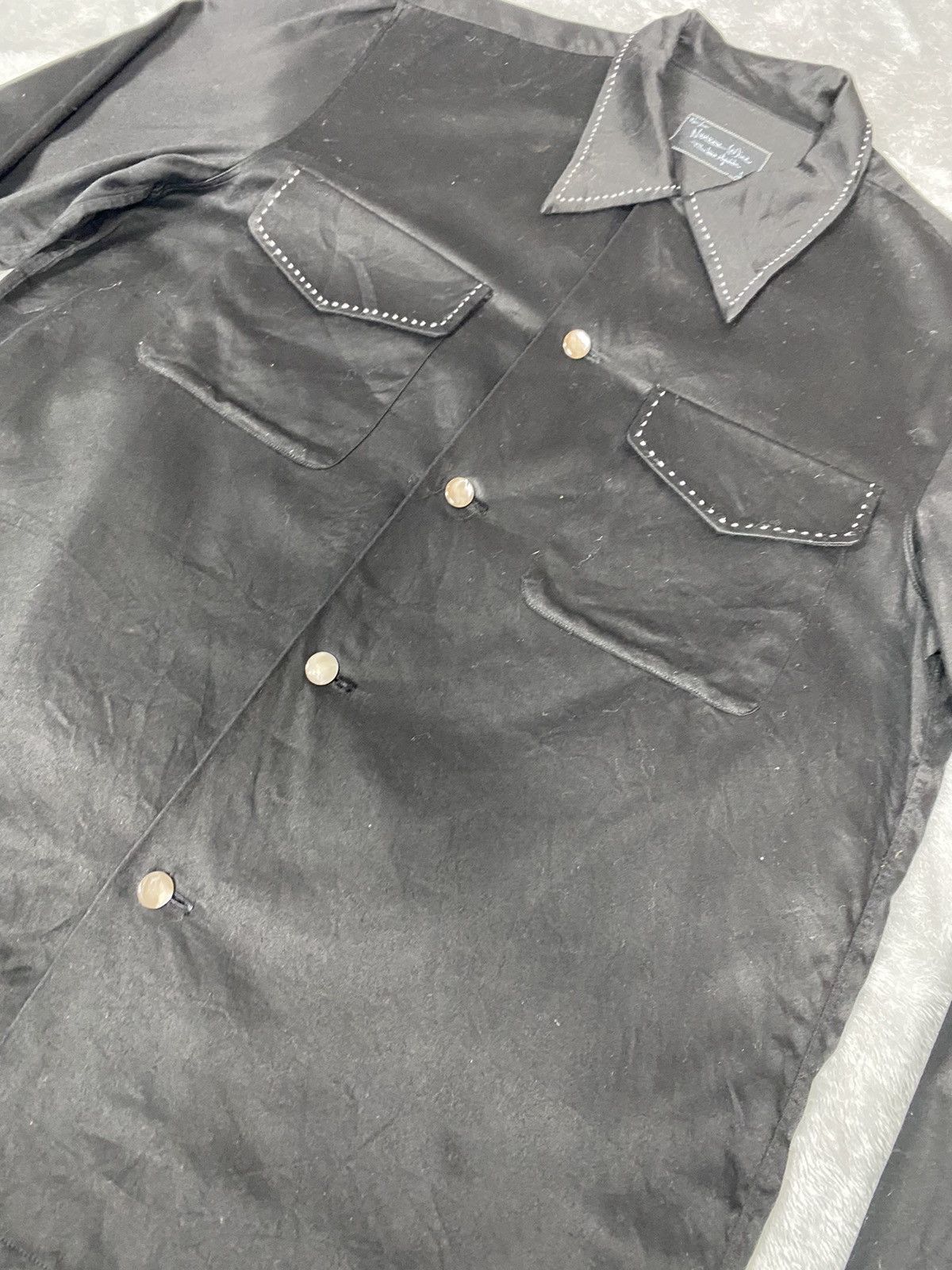 Number (N)ine Number (n)ine Black Double Pocket Shirt Size US M / EU 48-50 / 2 - 11 Thumbnail