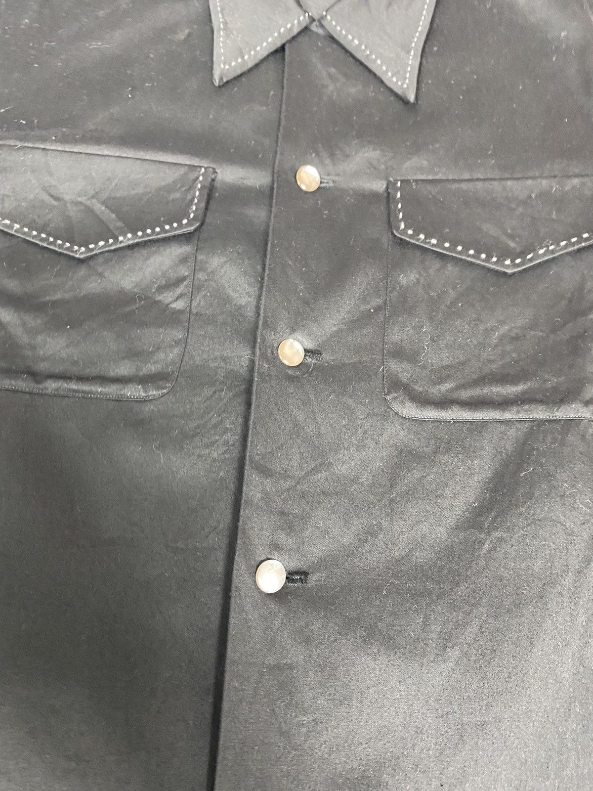 Number (N)ine Number (n)ine Black Double Pocket Shirt Size US M / EU 48-50 / 2 - 9 Thumbnail