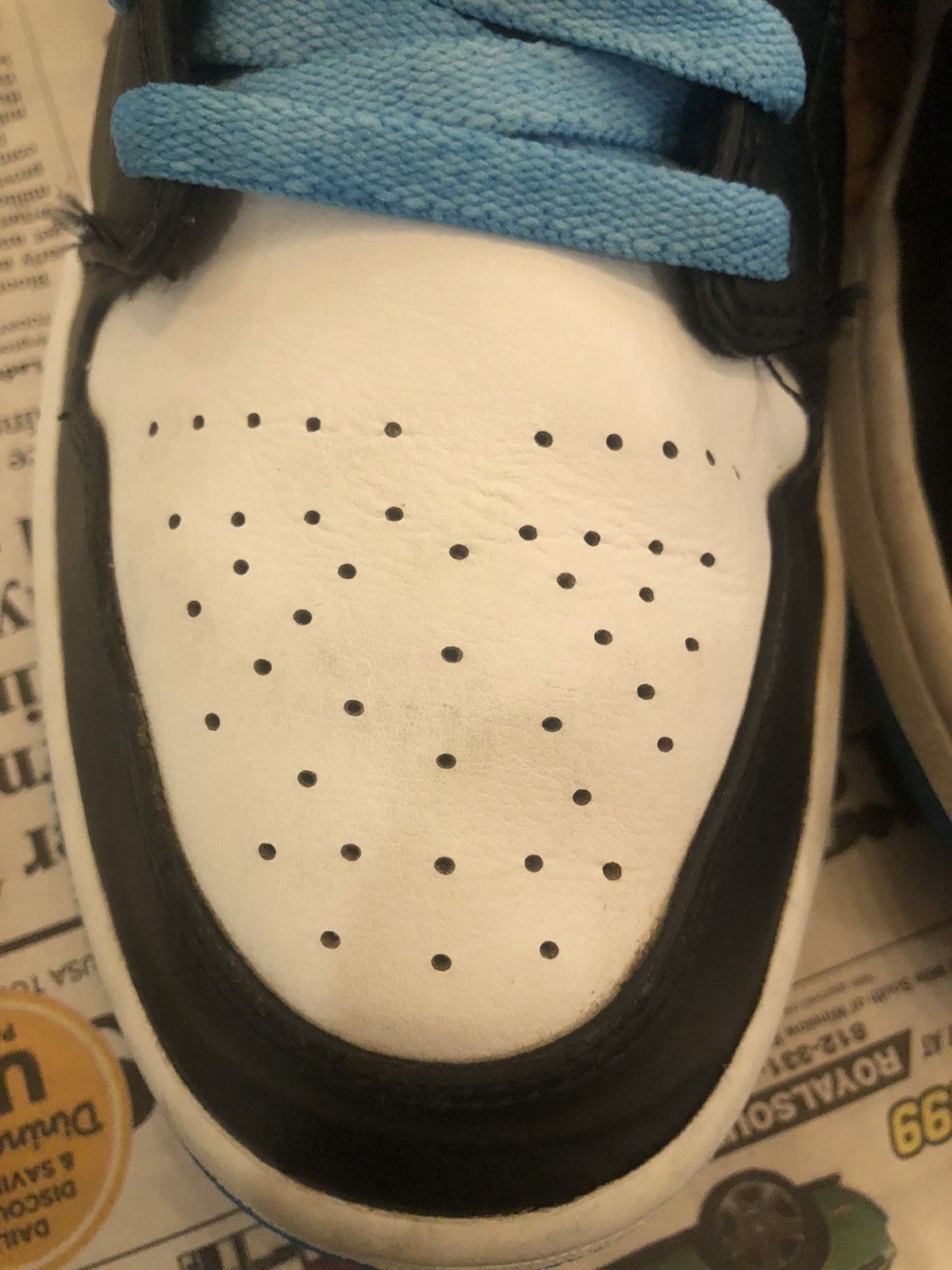 Jordan Brand Jordan 1 Low Laser Blue Size US 9.5 / EU 42-43 - 10 Thumbnail