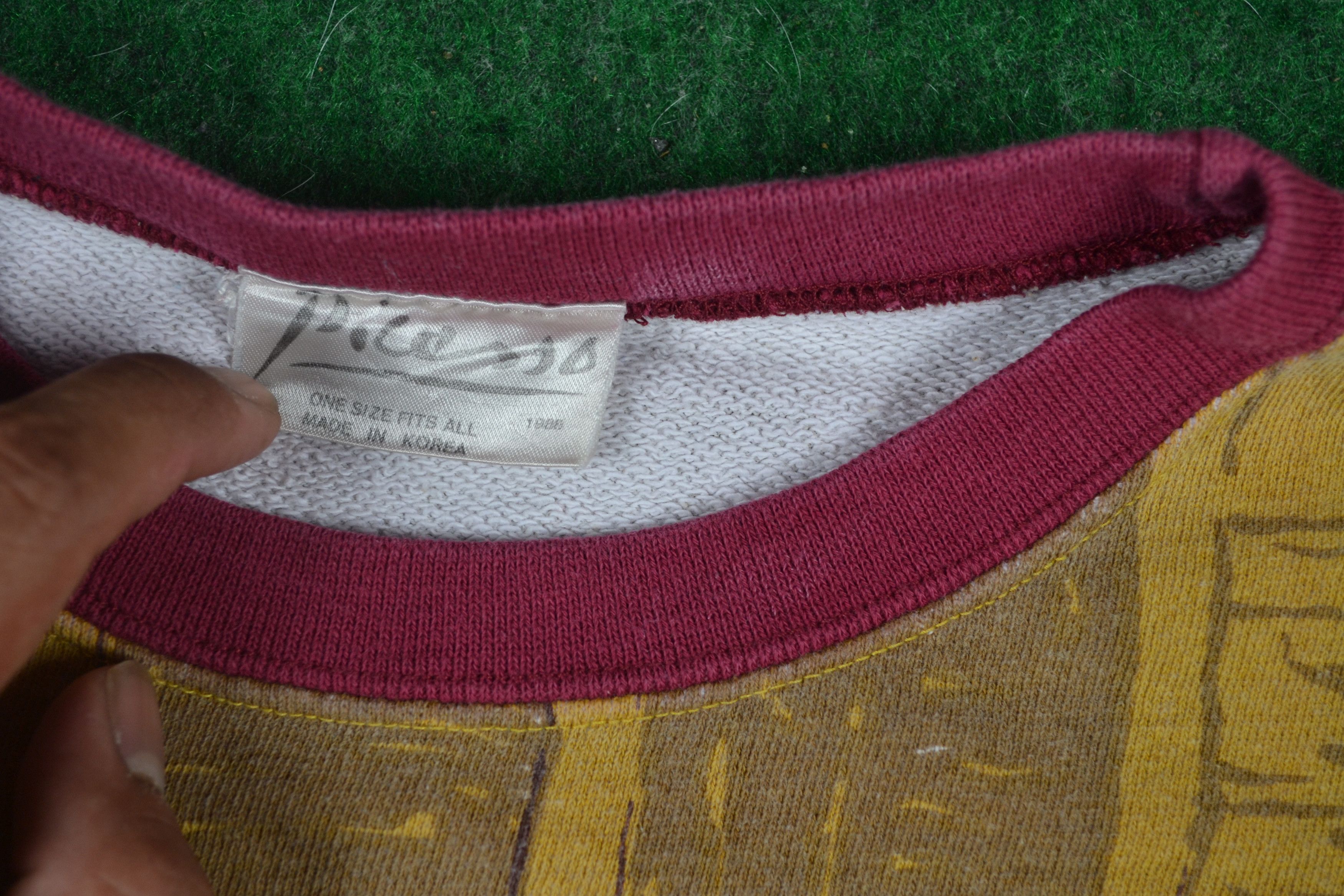 1988 Rare Pablo Picasso Art Crewneck Sweater 90s Vintage