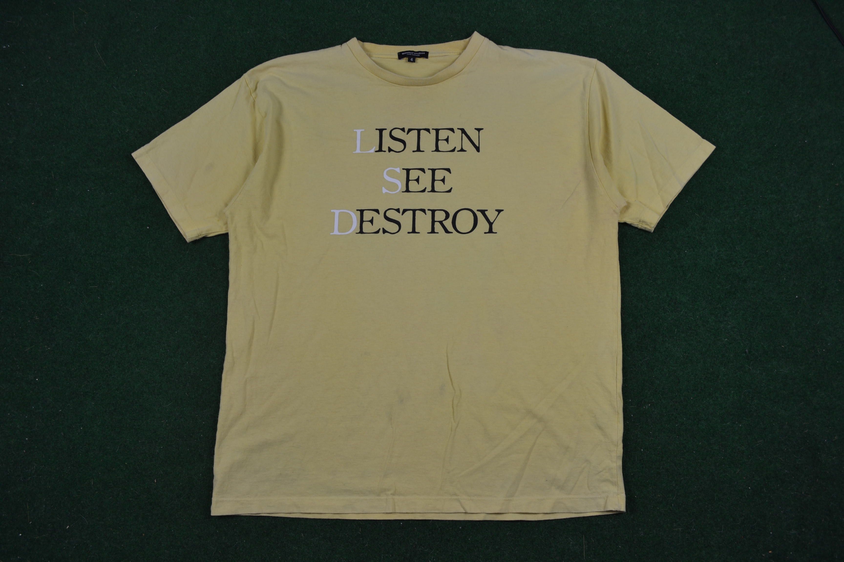 Midnight Studios Midnight Listen See Destroy LSD Tee Shirt Rave Rocky Shane Size US XL / EU 56 / 4 - 2 Thumbnail