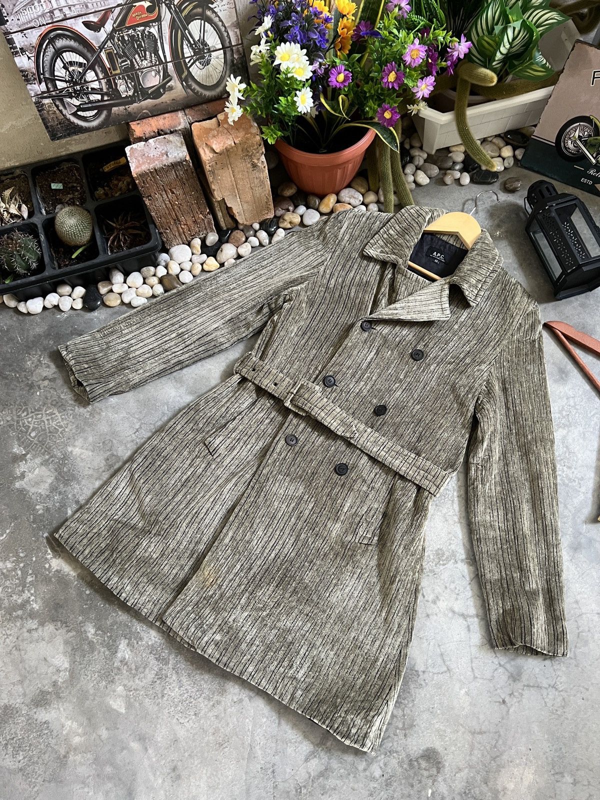 A.P.C. × Vintage 🔥 VINTAGE 🔥 A.P.C Trench Coat Jacket Size US M / EU 48-50 / 2 - 6 Thumbnail