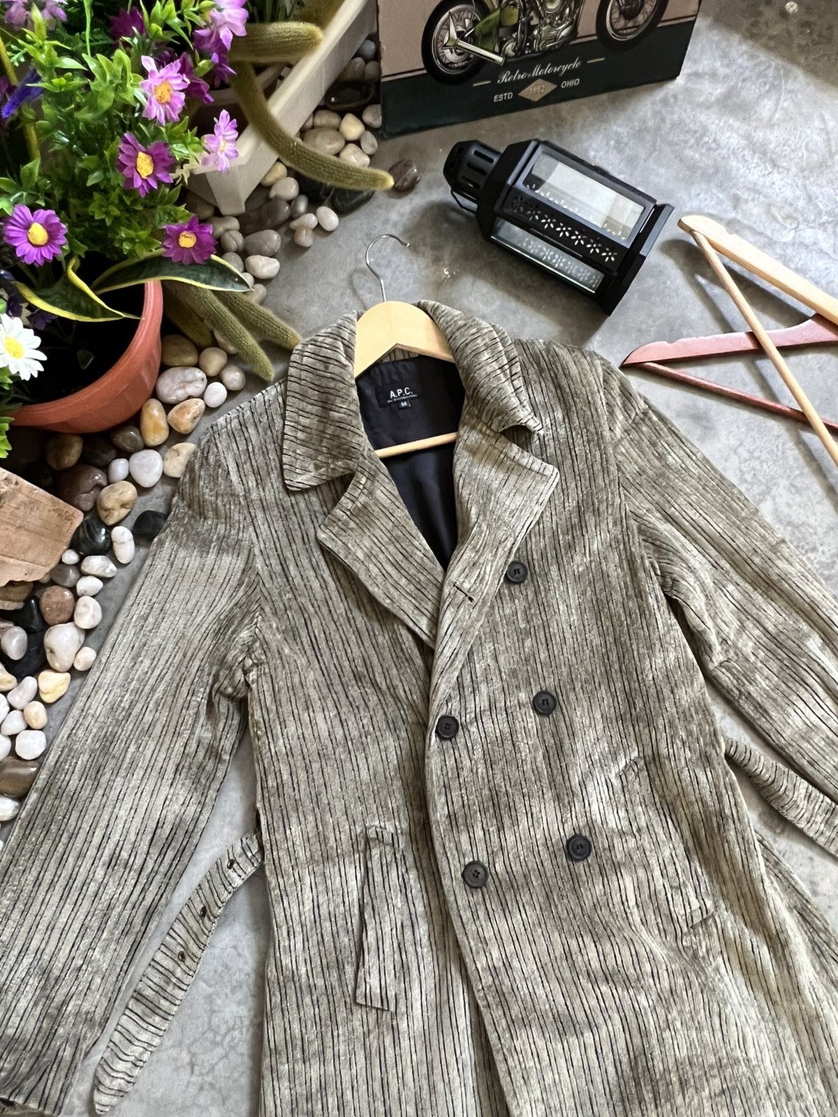 A.P.C. × Vintage 🔥 VINTAGE 🔥 A.P.C Trench Coat Jacket Size US M / EU 48-50 / 2 - 13 Thumbnail