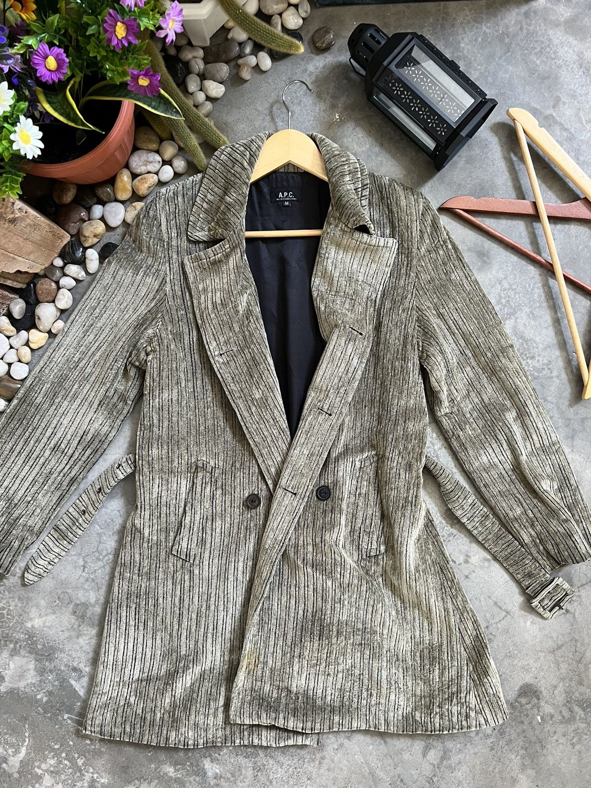 A.P.C. × Vintage 🔥 VINTAGE 🔥 A.P.C Trench Coat Jacket Size US M / EU 48-50 / 2 - 5 Thumbnail