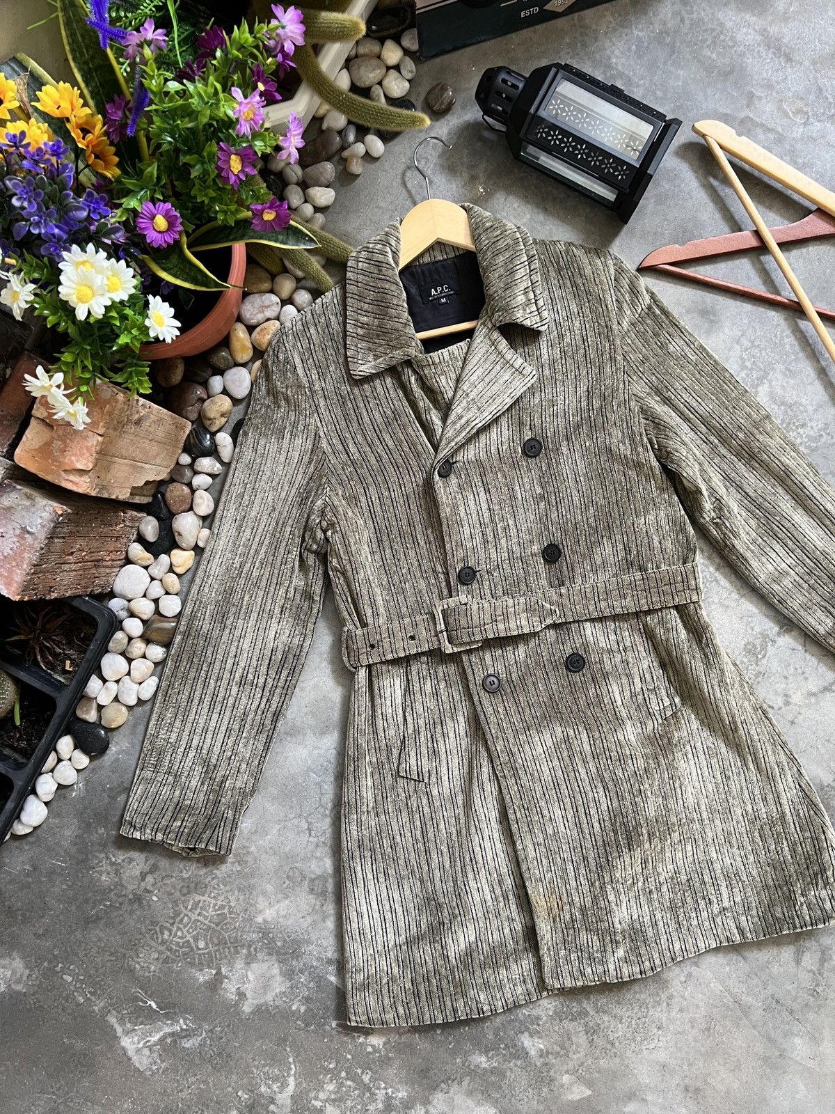 A.P.C. × Vintage 🔥 VINTAGE 🔥 A.P.C Trench Coat Jacket Size US M / EU 48-50 / 2 - 4 Thumbnail