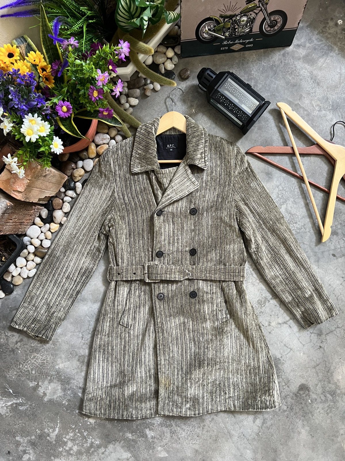 A.P.C. × Vintage 🔥 VINTAGE 🔥 A.P.C Trench Coat Jacket Size US M / EU 48-50 / 2 - 1 Thumbnail