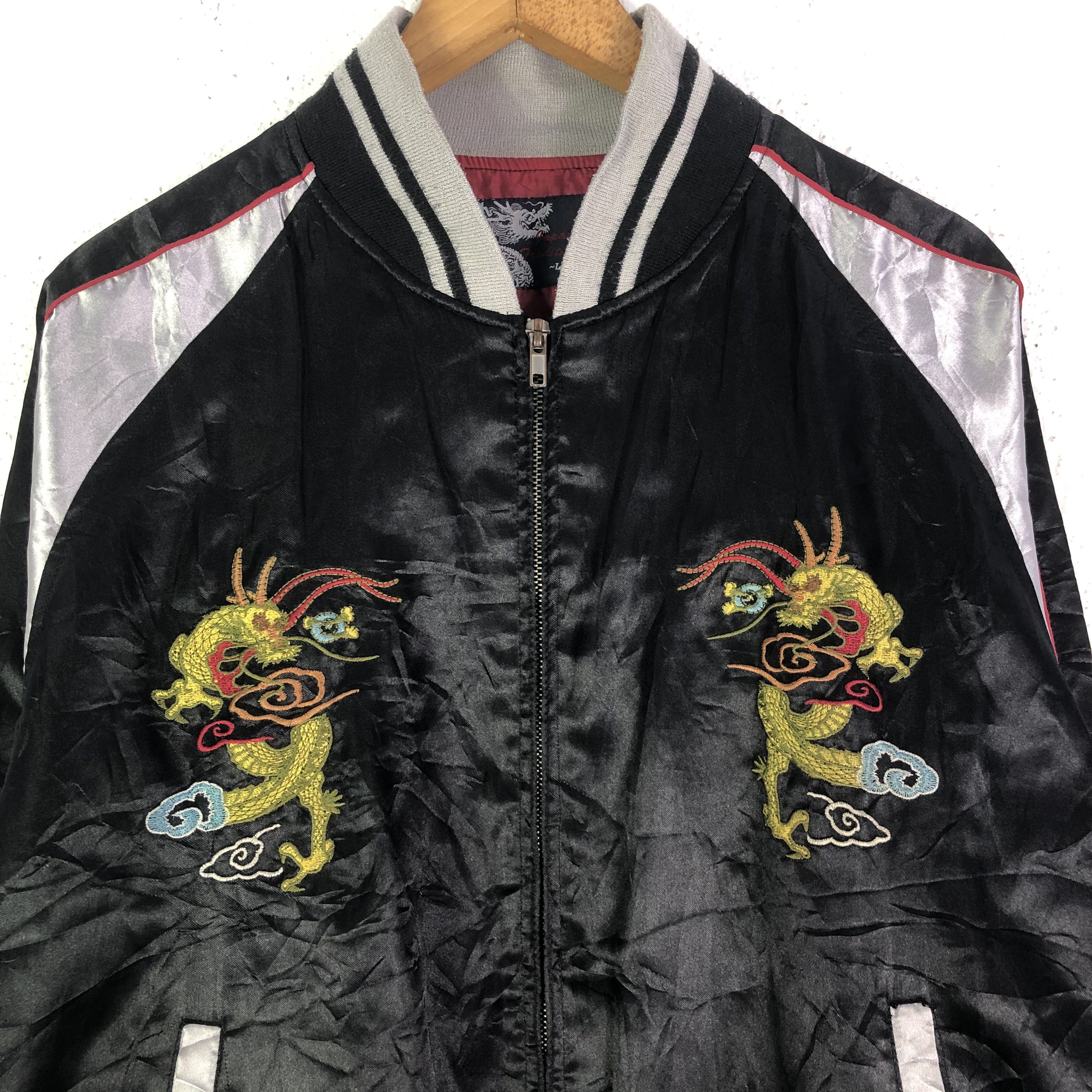 Japanese Brand Dragon Fuji Mountain Embroidered Sukajan Jacket Size US M / EU 48-50 / 2 - 3 Thumbnail